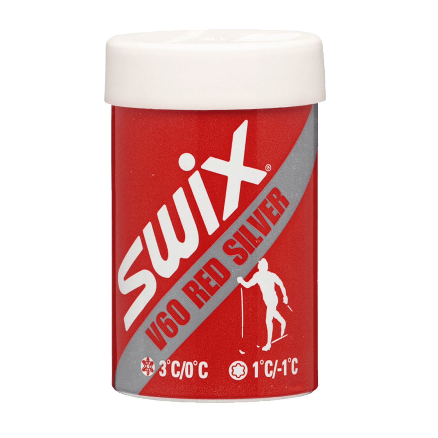 Swix Grip Wax V60 Красный/Серебристый 0/+3C, 45г 24/25, 45г 25/26, праймер