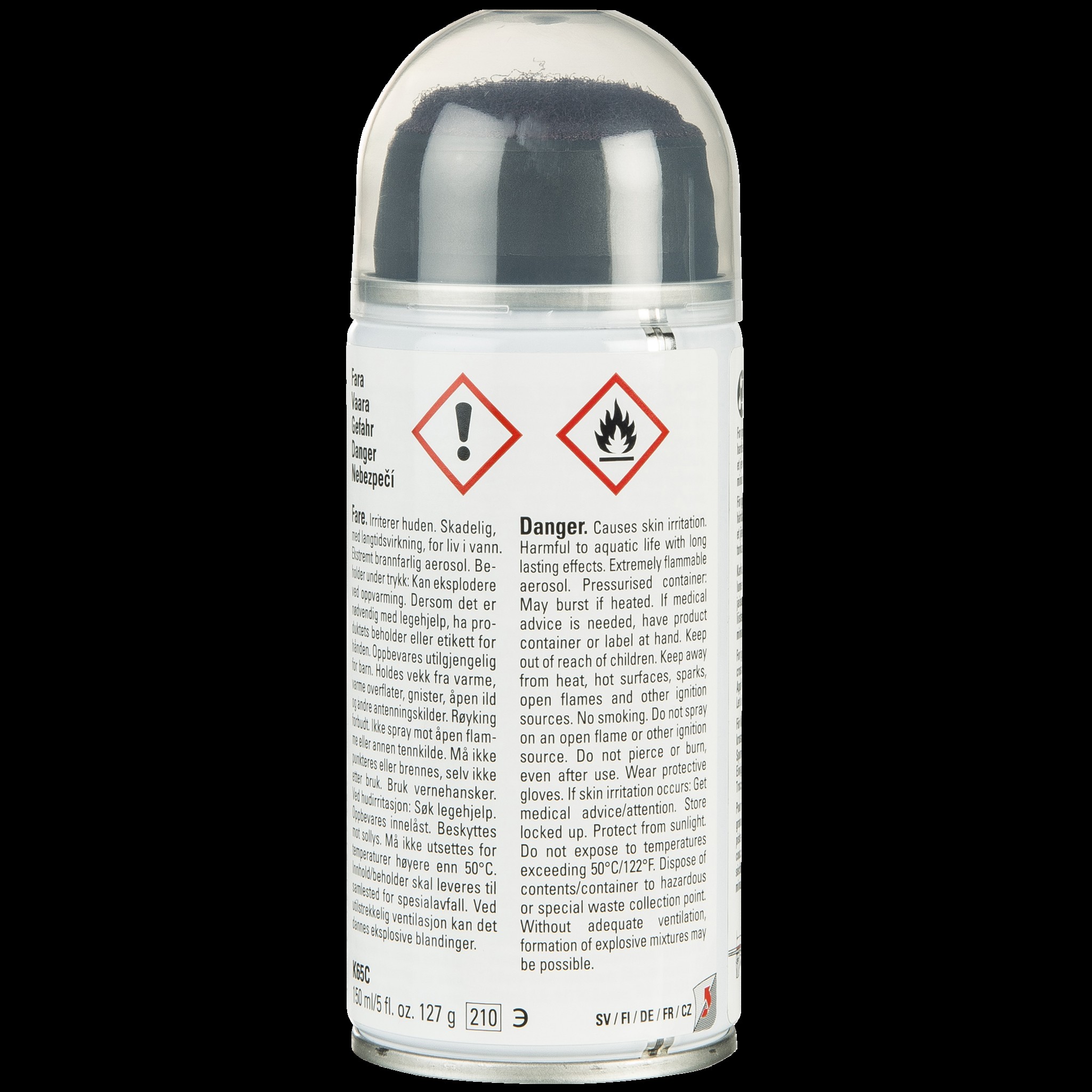 Swix Klister K65 Универсальный быстрый спрей, 150 м 24/25, 50 м 25/26, листер