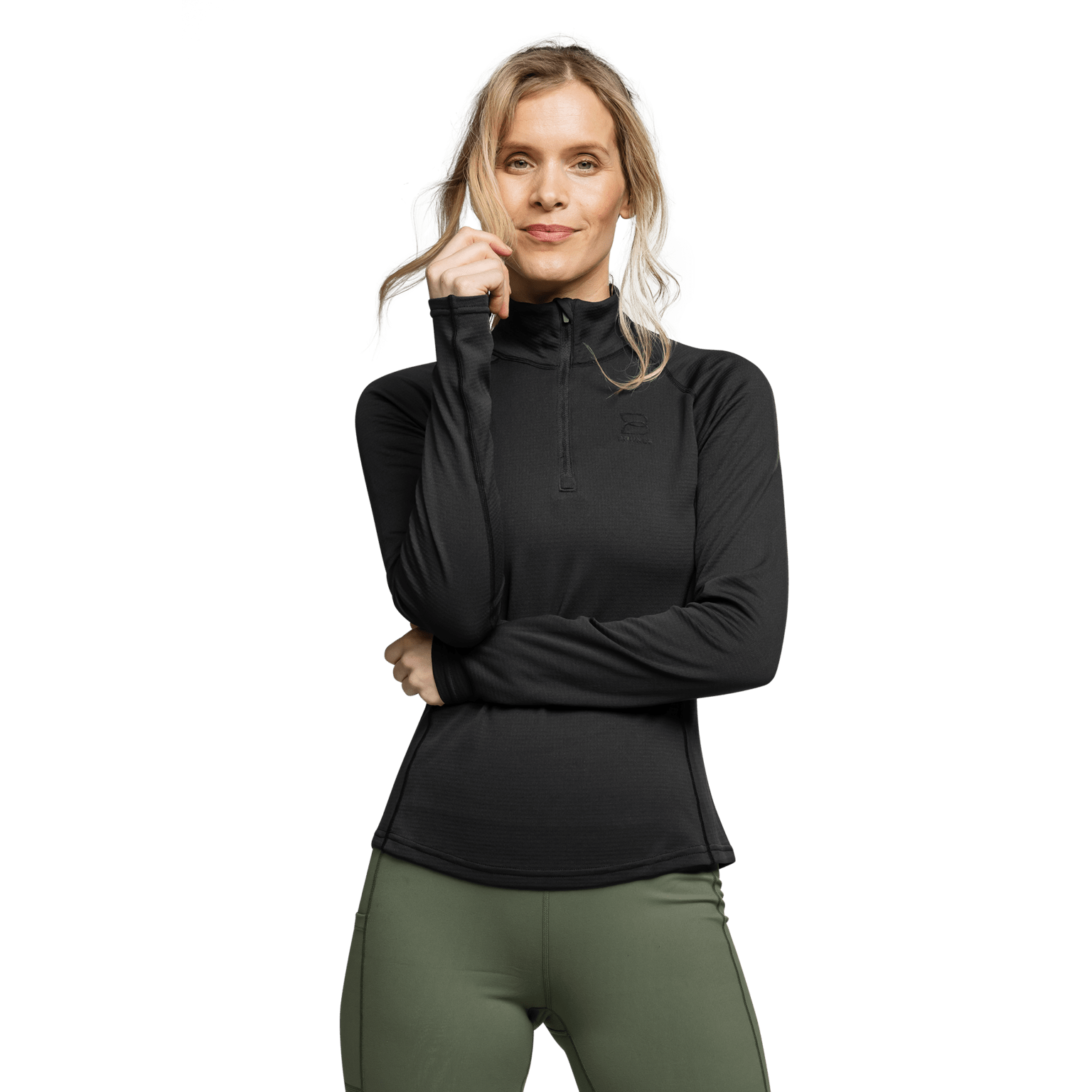 Женская тренировочная рубашка Bounce Brushed Halfzip