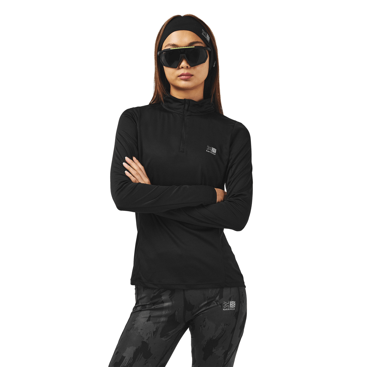 Karrimor Run 1/4 Zip, женская тренировочная рубашка