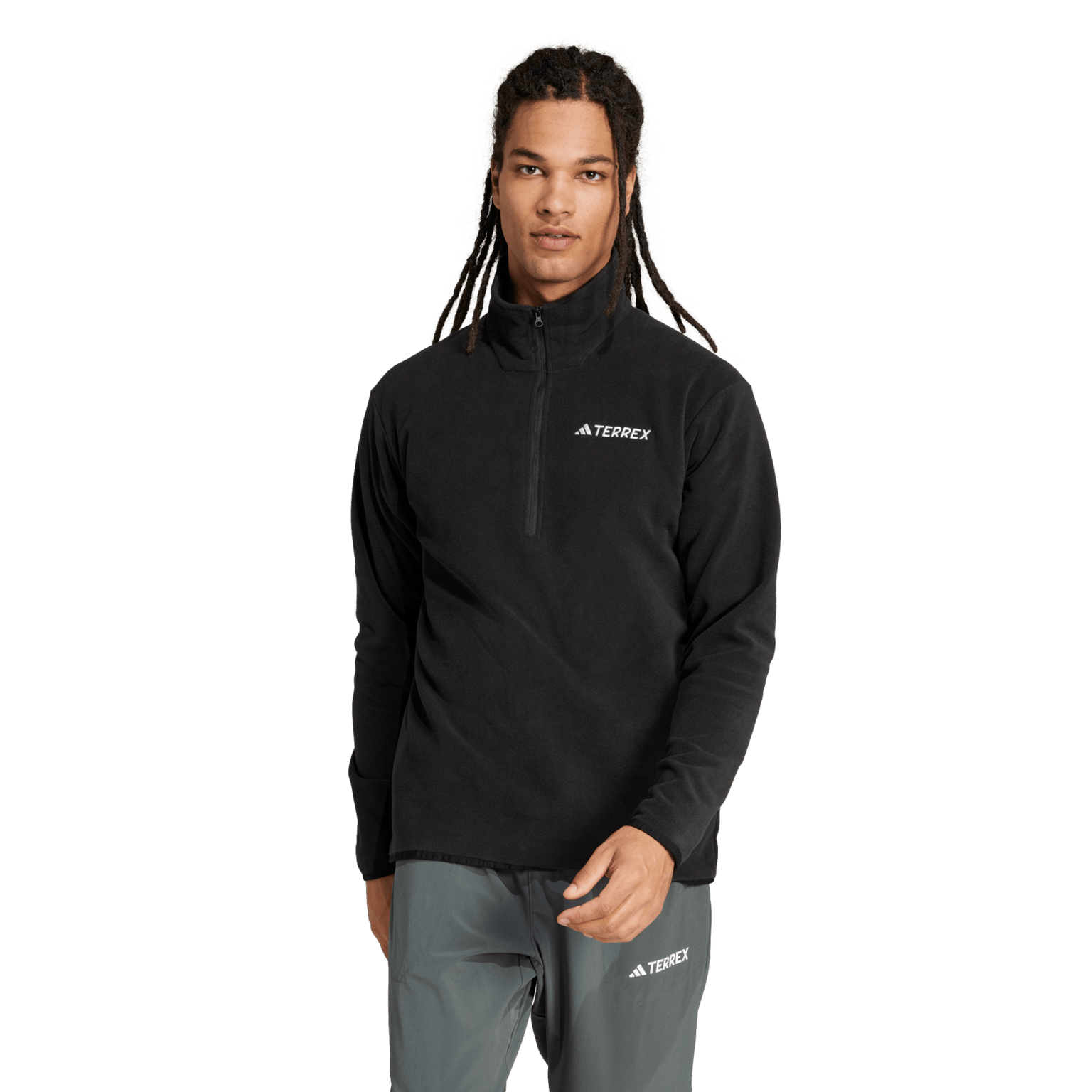 adidas Multi Essentials 1/2 Zip Fleece Jacket, мужская флисовая рубашка