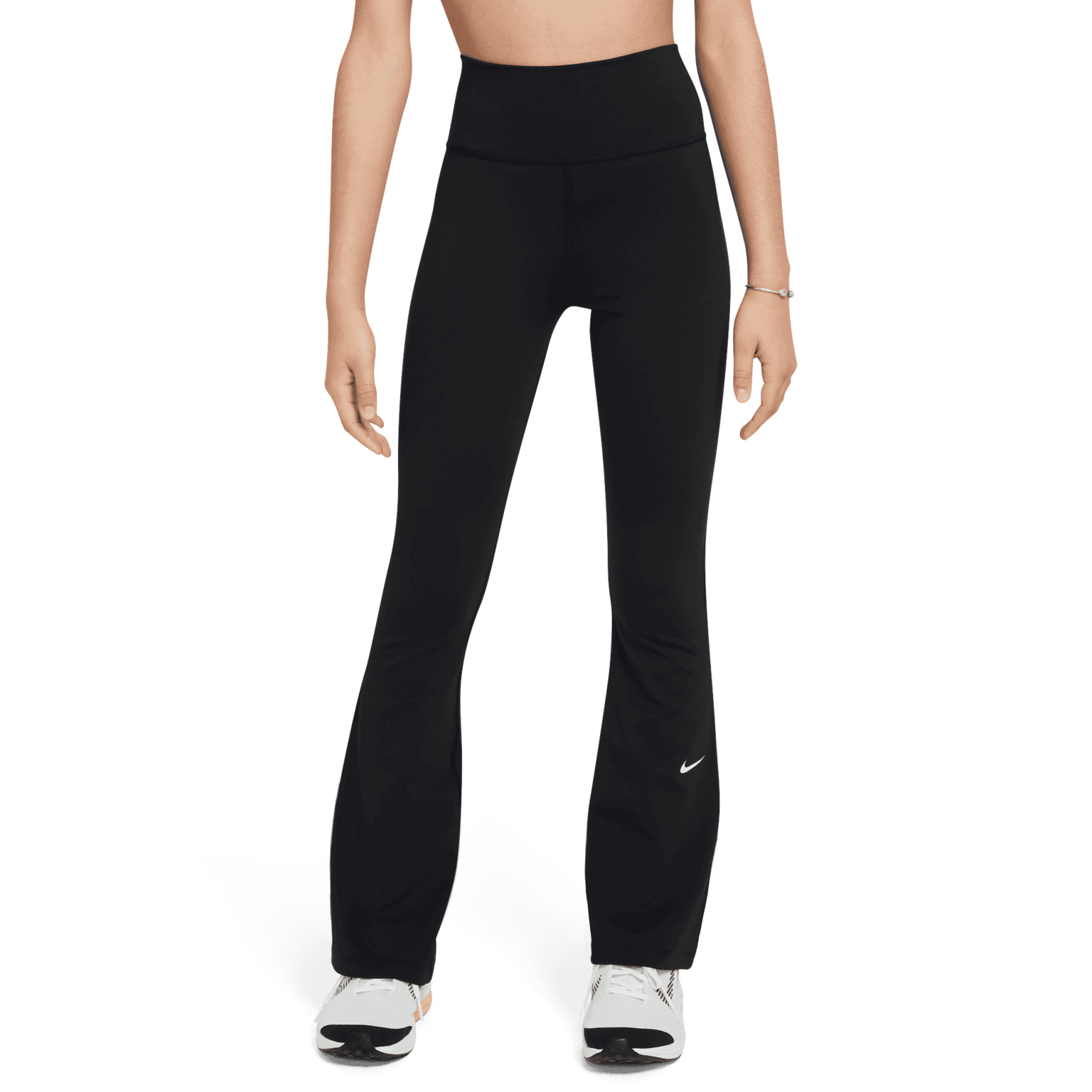 Расклешенные брюки Nike One для девочек Dri-FIT, молодежные трикотажные изделия