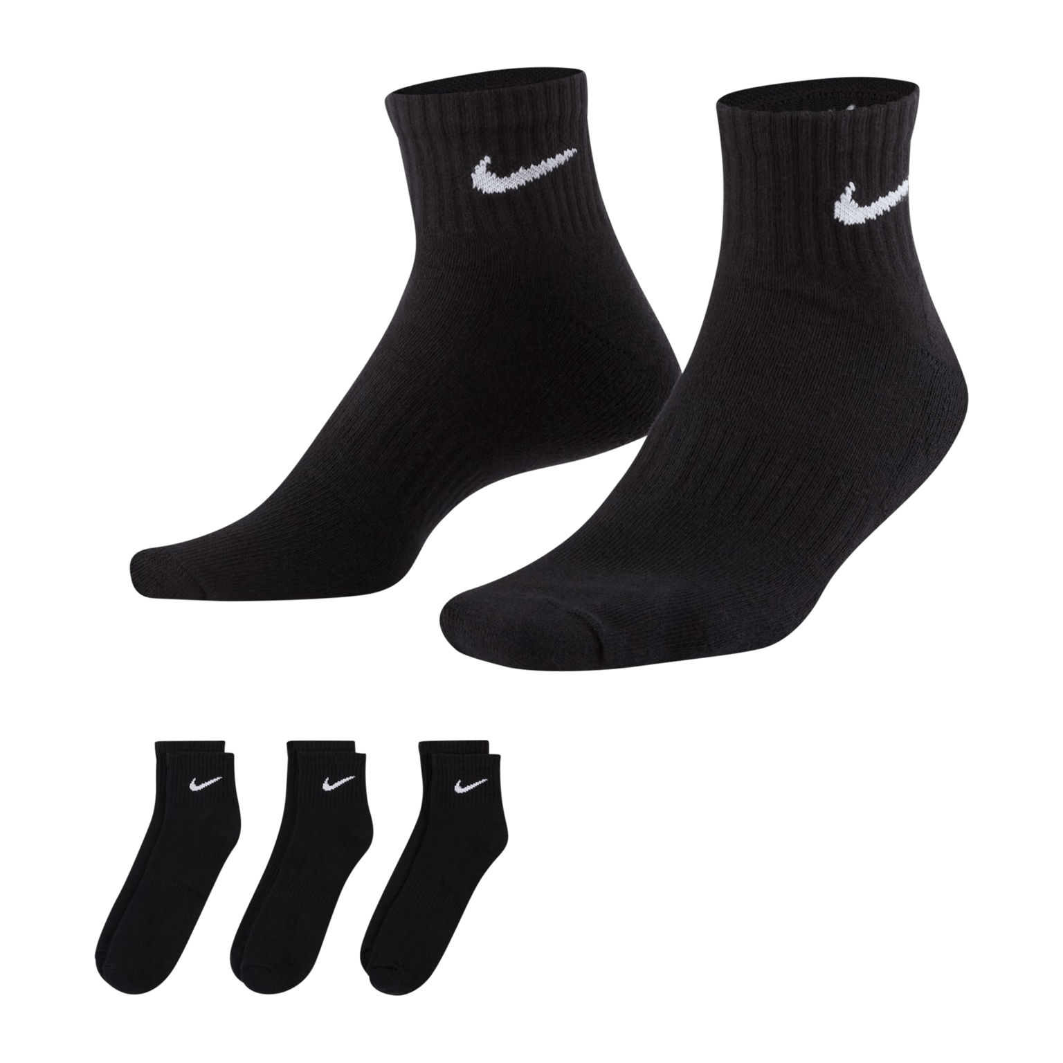 Nike 3Pk Quarter Socks, мужские носки