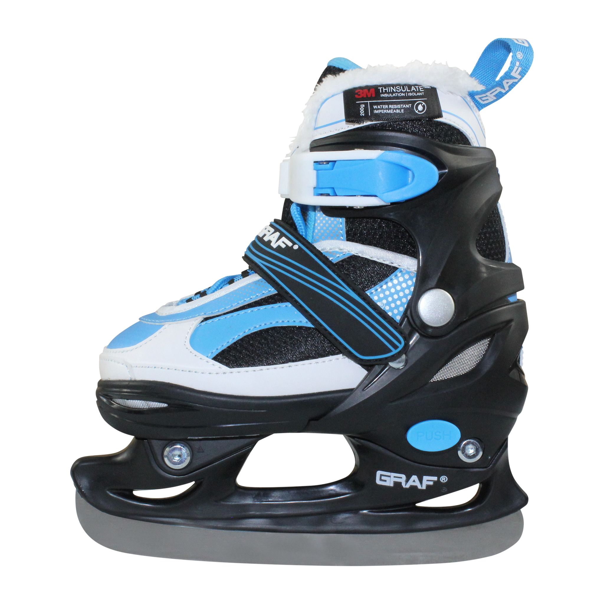 Graf Thinsulate Adjustable Ice Skate, детские коньки 23/24