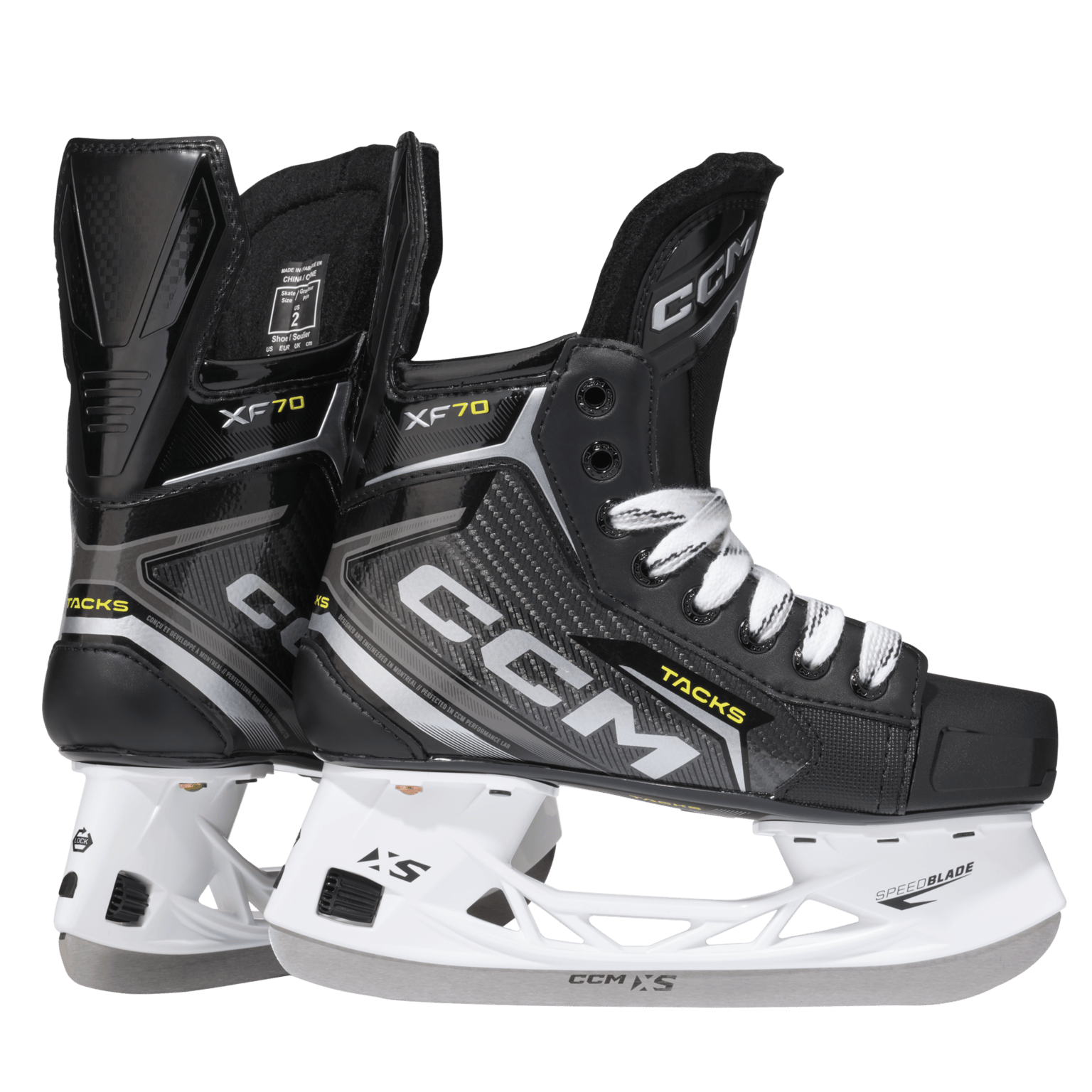 CCM Tacks XF70 Skates 25/26, молодежные хоккейные коньки