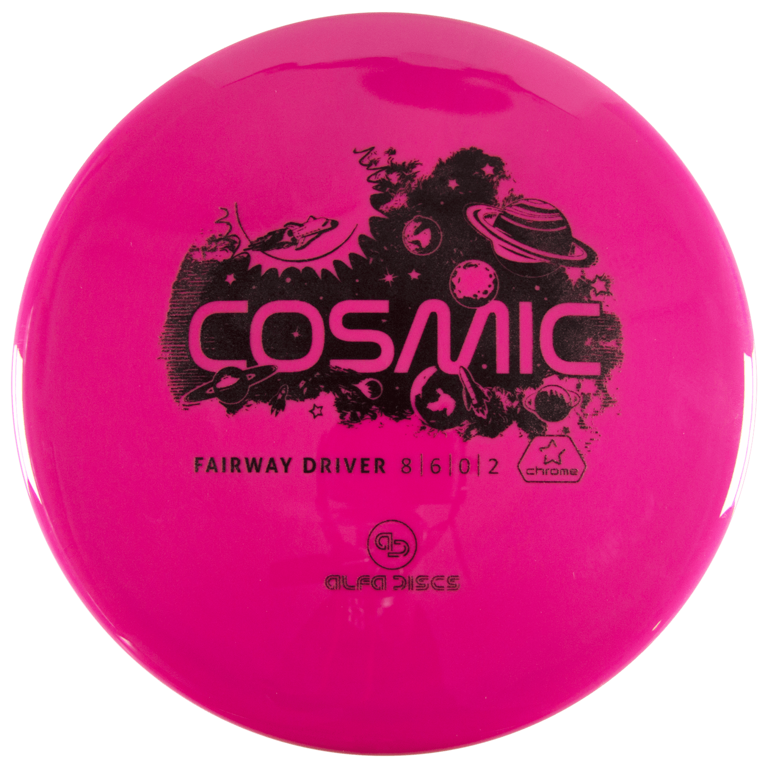 Alfa Discs Chrome Line Driver Cosmic, водитель фрисби-гольфа