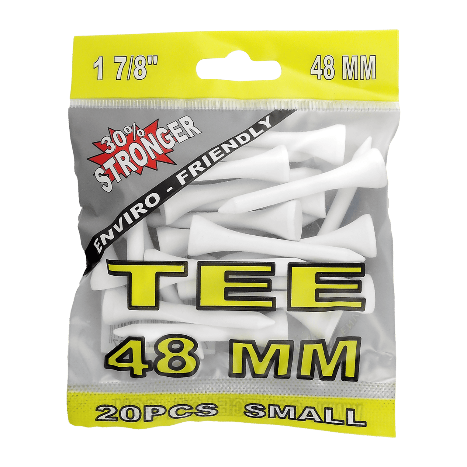 Golfgear Wood Tees White (20 шт), футболки для гольфа