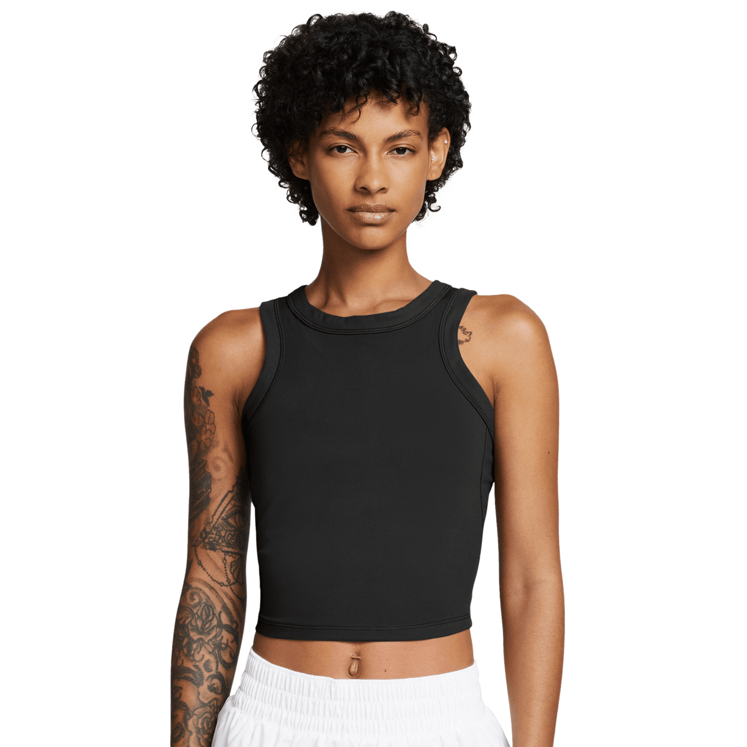 Укороченная майка Nike One Fitted Dri-FIT, женский топ