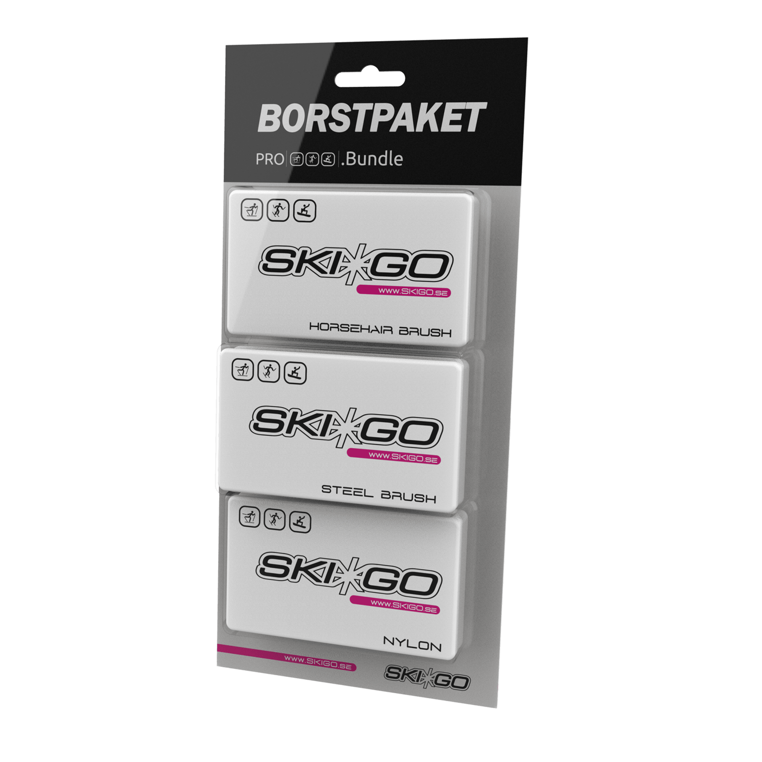 Skigo Ski Go Brush Kit 3 шт 25/26, набор кистей