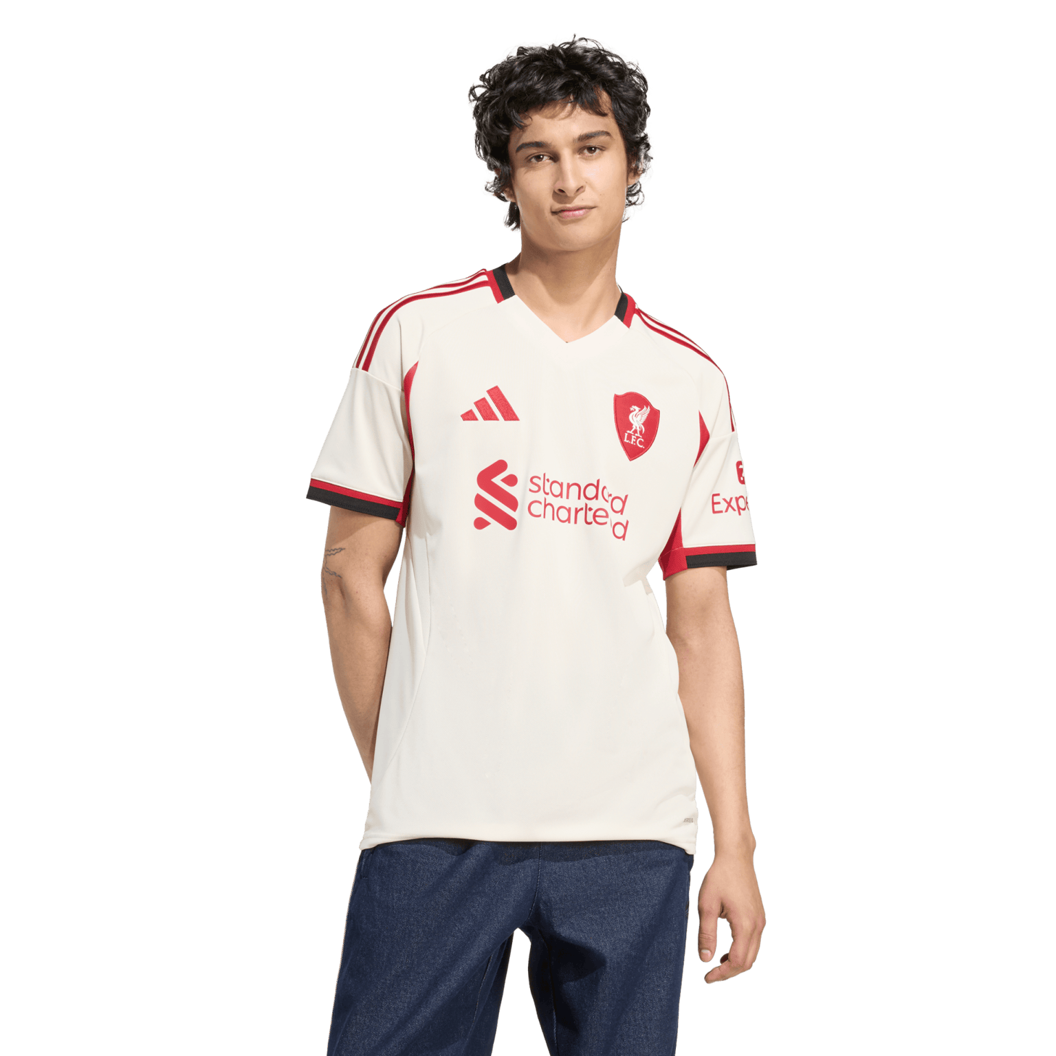Adidas Liverpool выездная майка 2025/26, мужская футбольная форма 25/26
