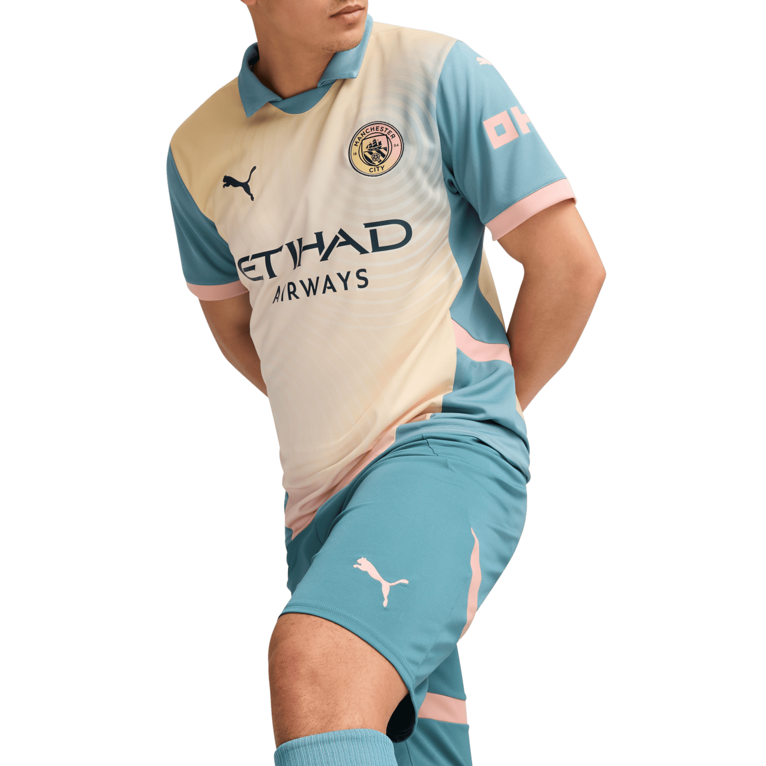 Реплика мужских футбольных шорт Puma Manchester City