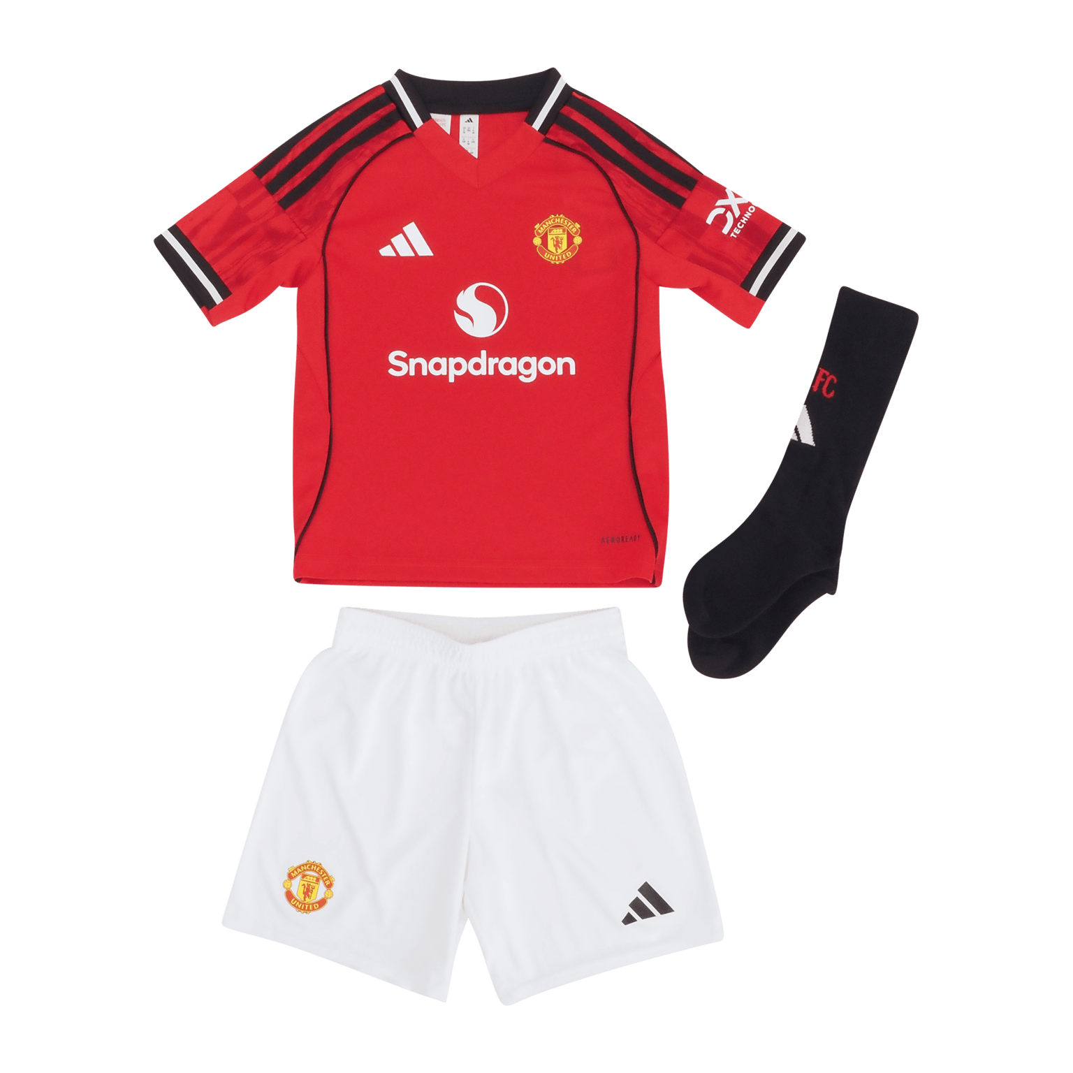 adidas Manchester United Home Mini 2025/26, детская футбольная форма 25/26