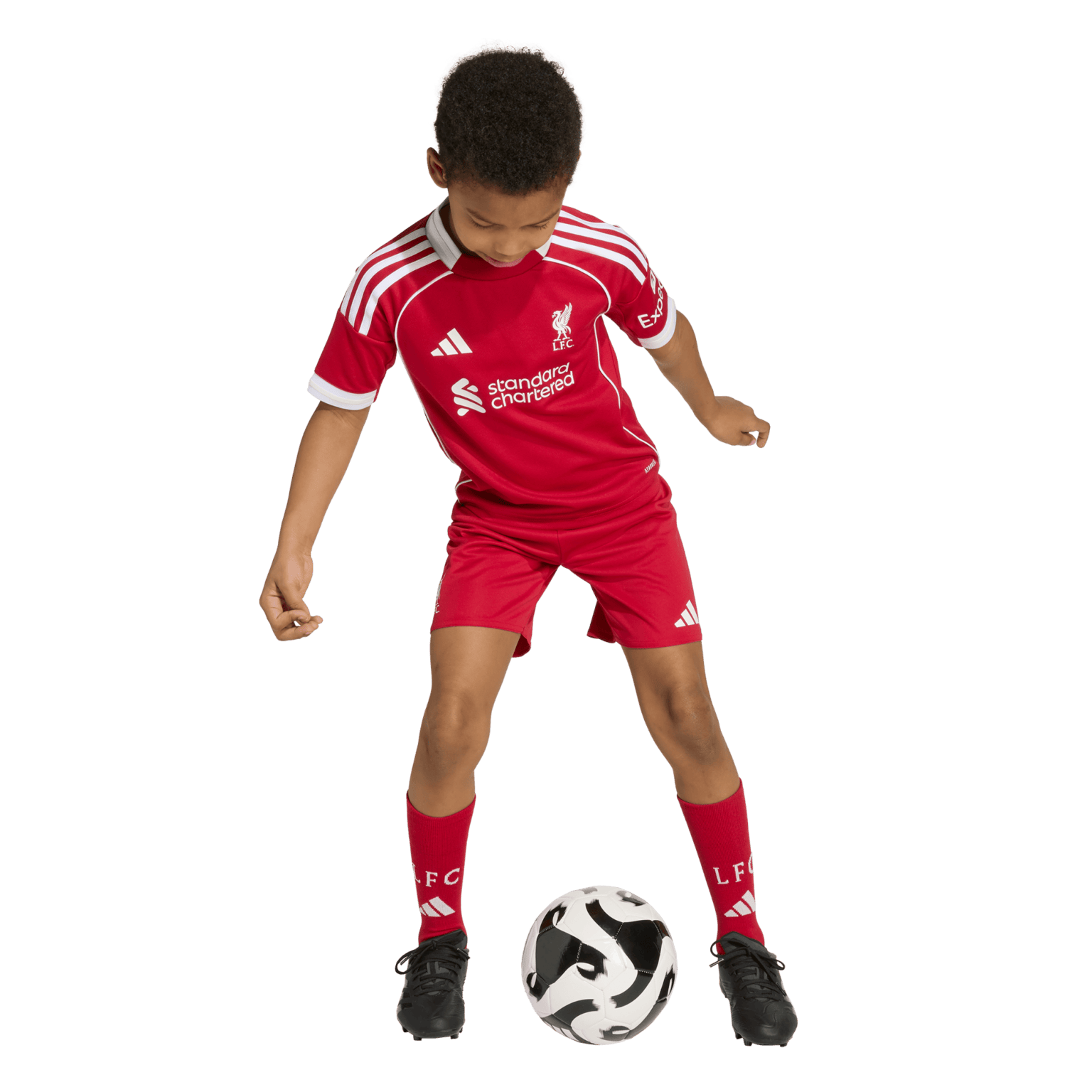 adidas Liverpool Home Mini 2025/26, детская футбольная форма 25/26