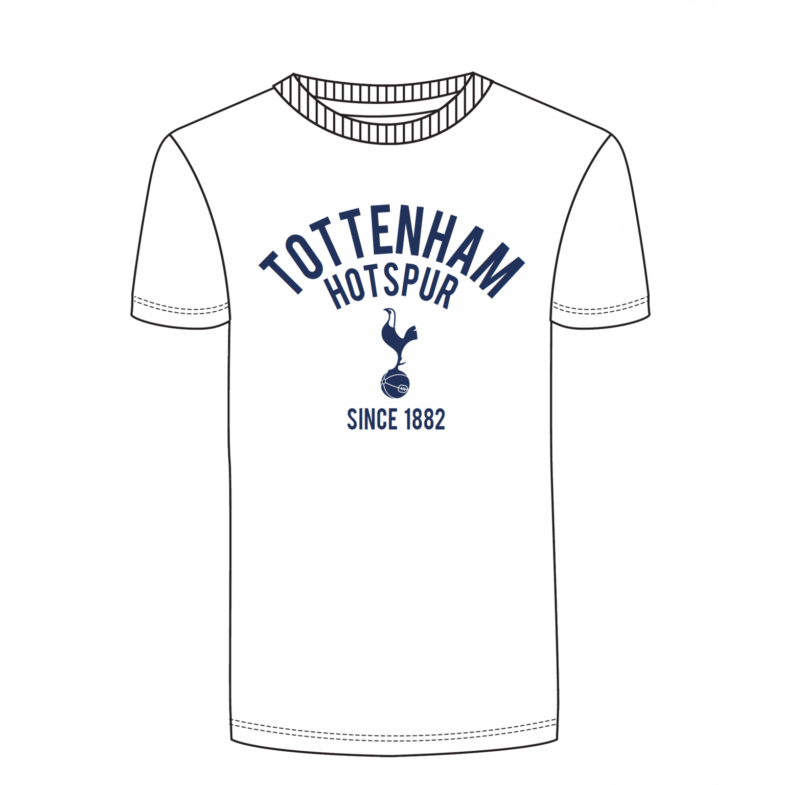 Хлопковая футболка ST Tottenham № 1, молодежная футболка