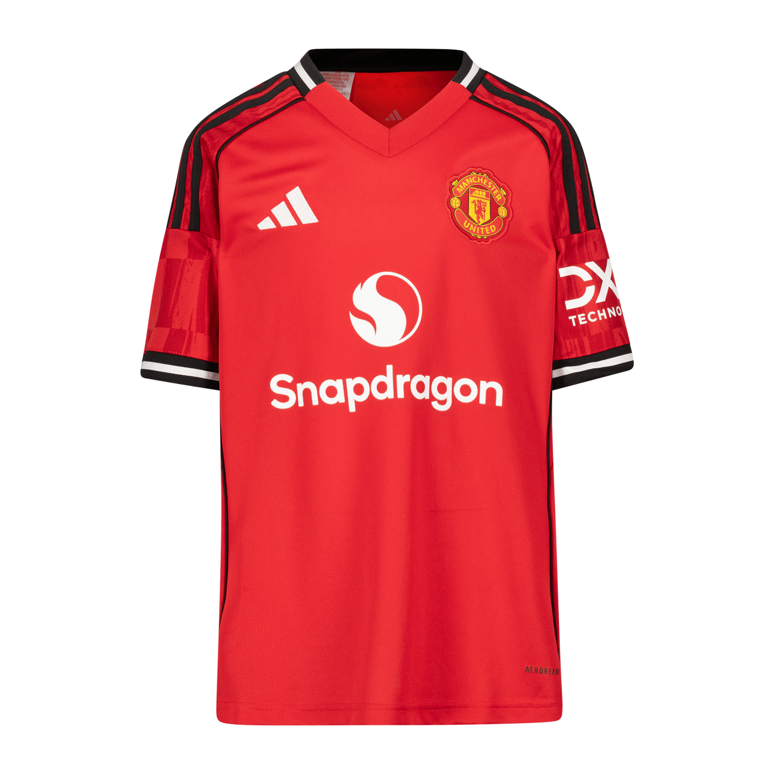 Домашняя майка adidas Manchester United 2025/26, юношеская футбольная форма