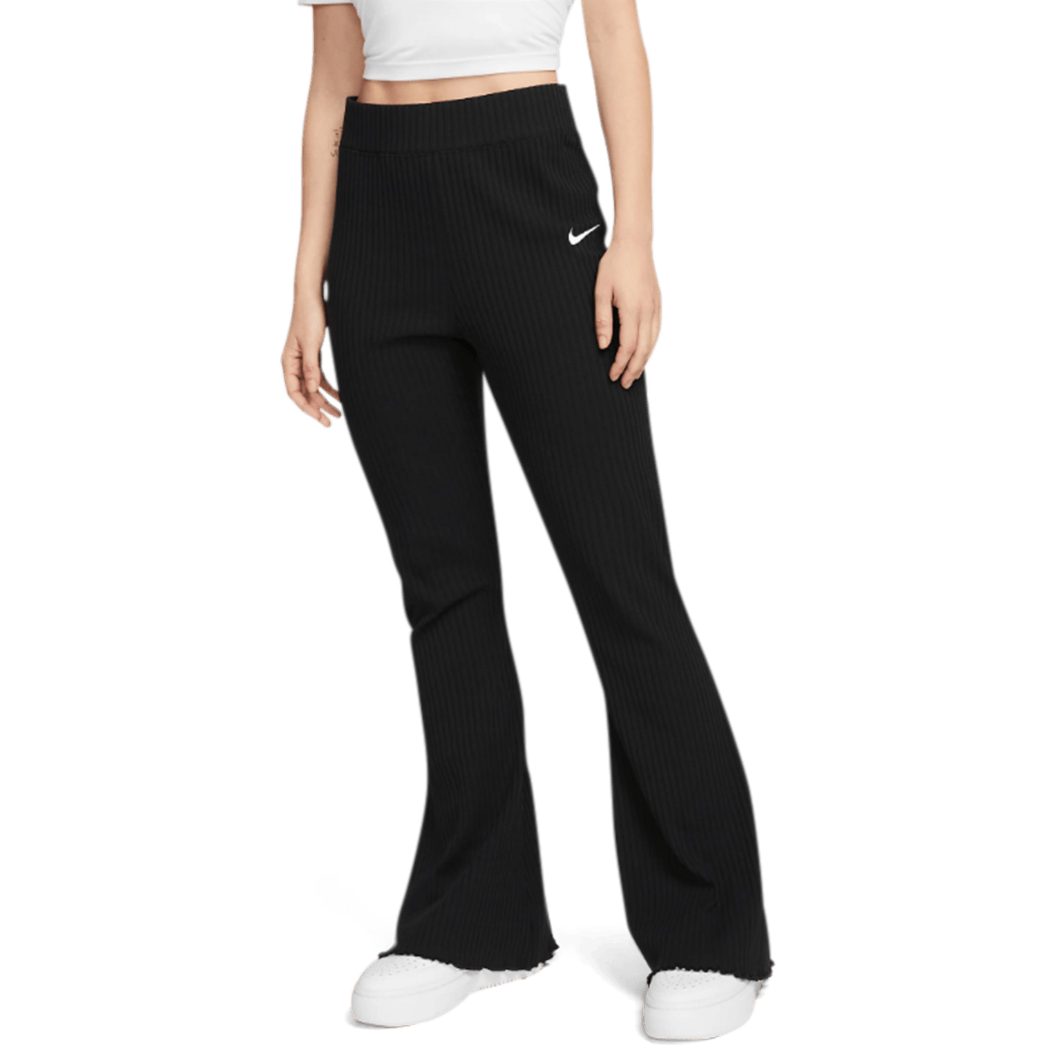 Nike Sportswear Ribbed Jersey Pant с высокой талией, женские тренировочные брюки