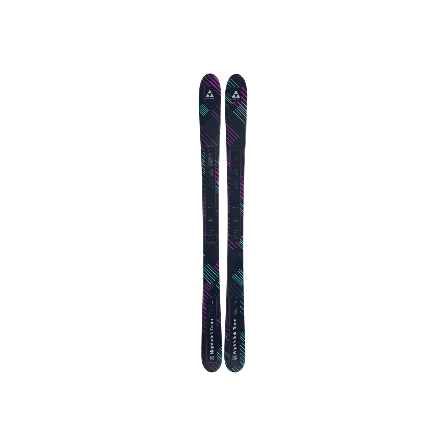 Fischer Twintip Skis Nightstick Team 25/26, лыжи для юниоров с твинтипом