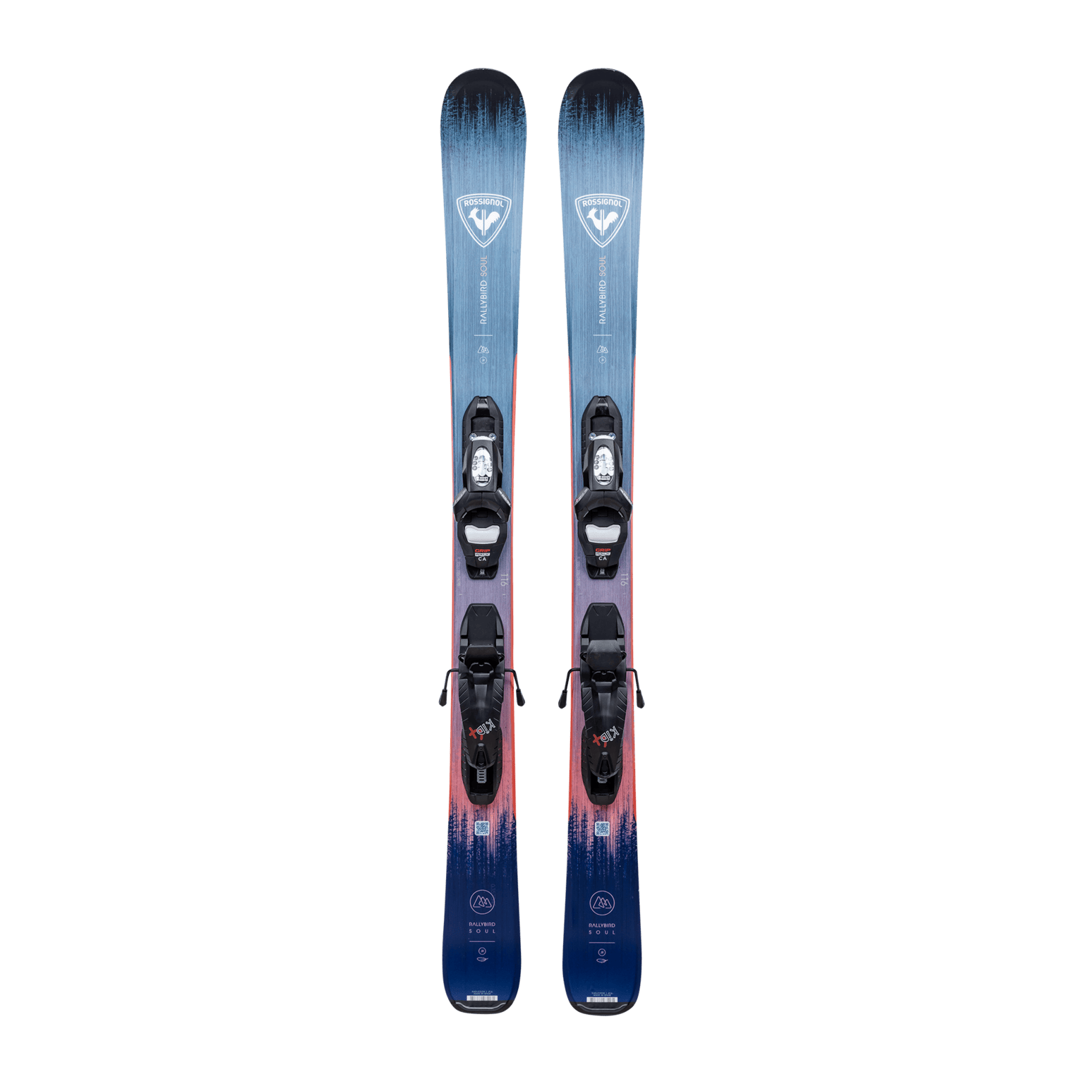 Rossignol Alpine Skis RALLYBIRD KID-X+KID 4 GW B76, детские горные лыжи
