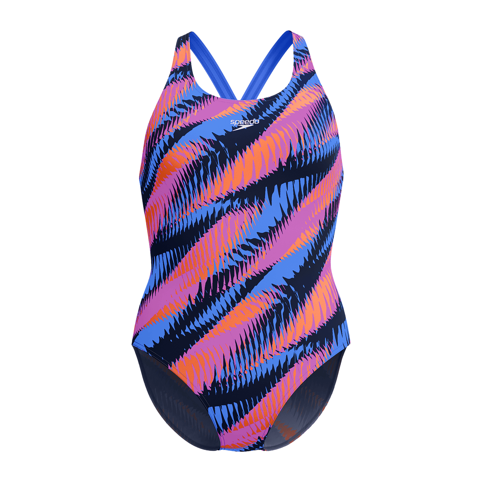 Speedo Womens Allover Digital Powerback, женский купальник
