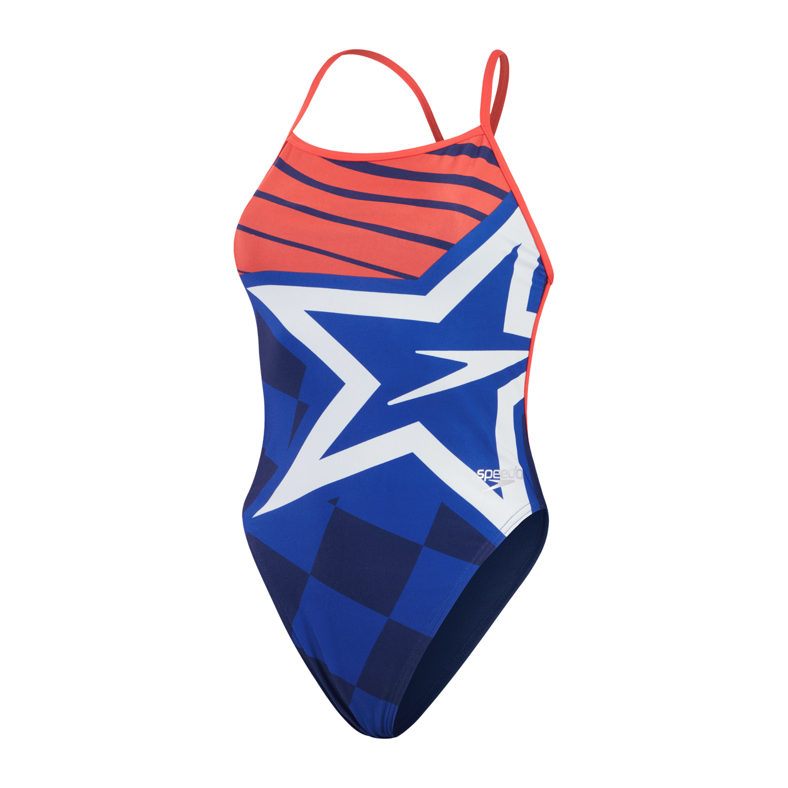 Speedo Womens Placement Digital Vback, женский купальник