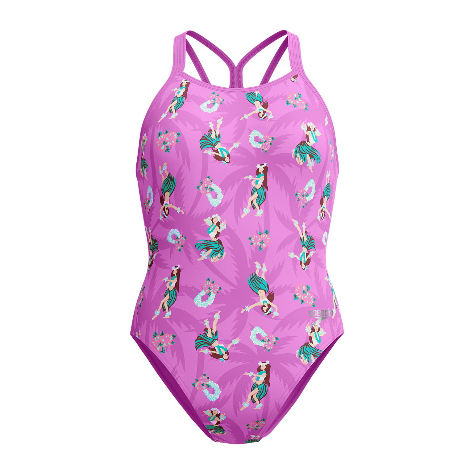 Speedo Womens Allover Digital Starback, Женский купальник