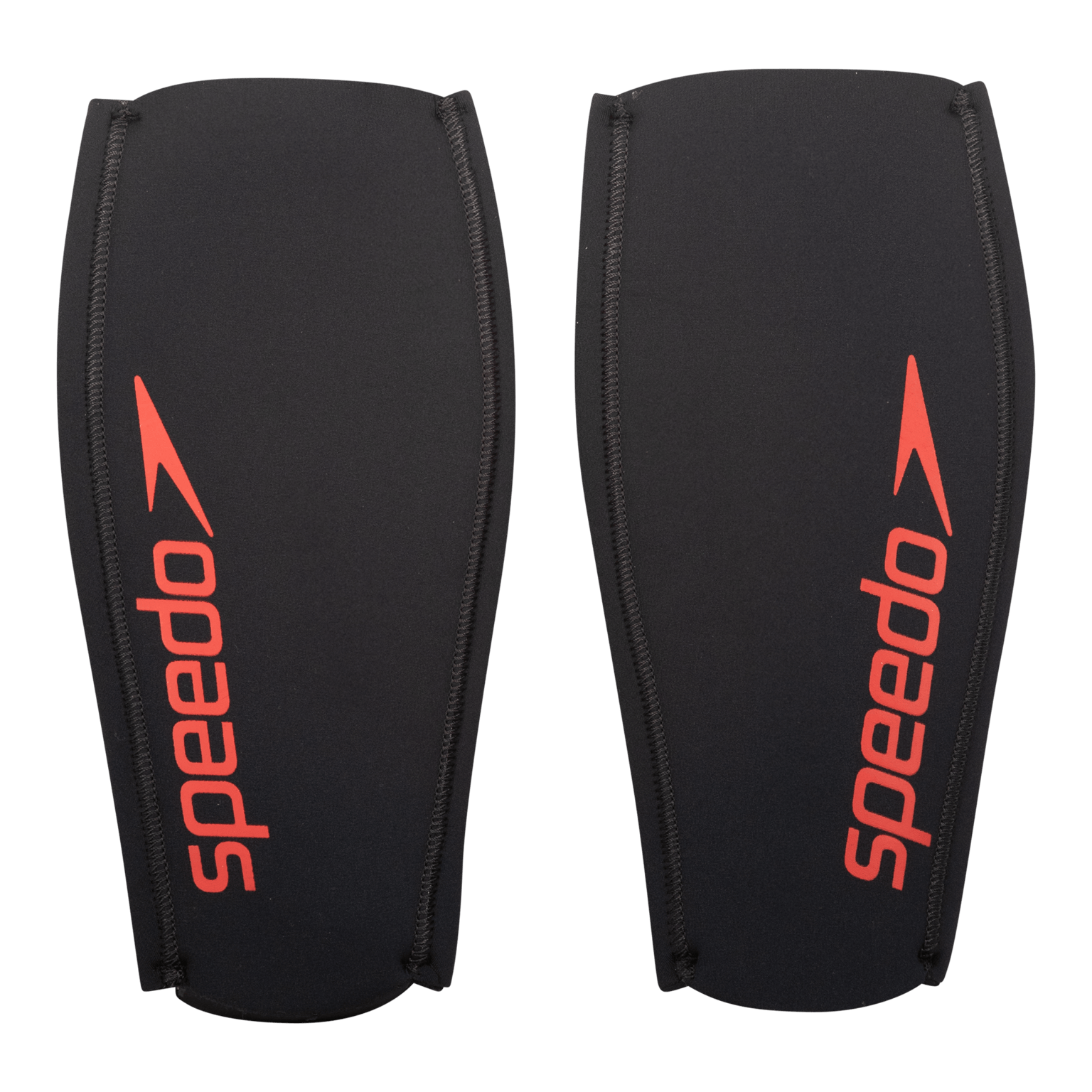 Speedo FASTSKIN SWIMRUN CALF GUARDS ЧЕРНЫЙ/КРАСНЫЙ S, компрессионные носки, унисекс