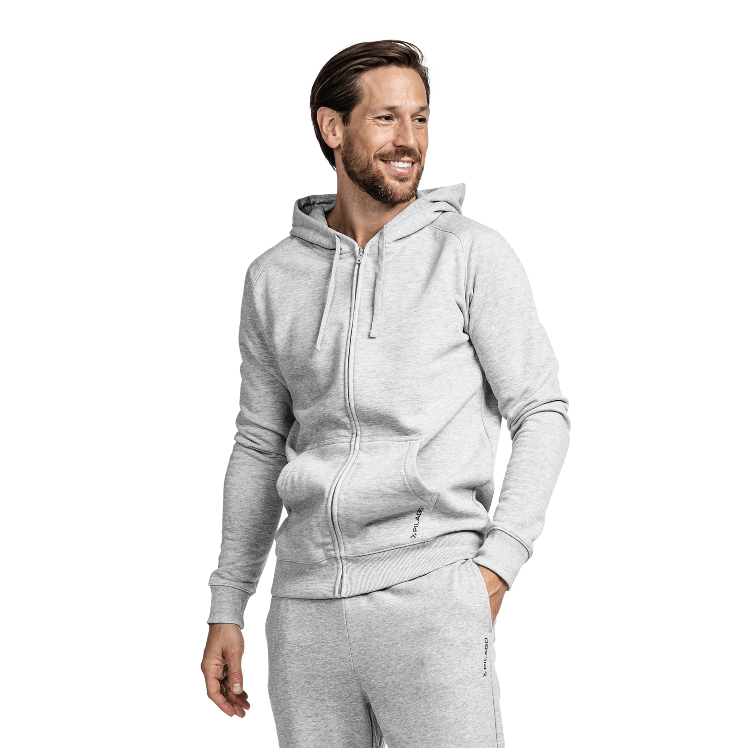 Pilago Essential Zip Hood, мужская толстовка