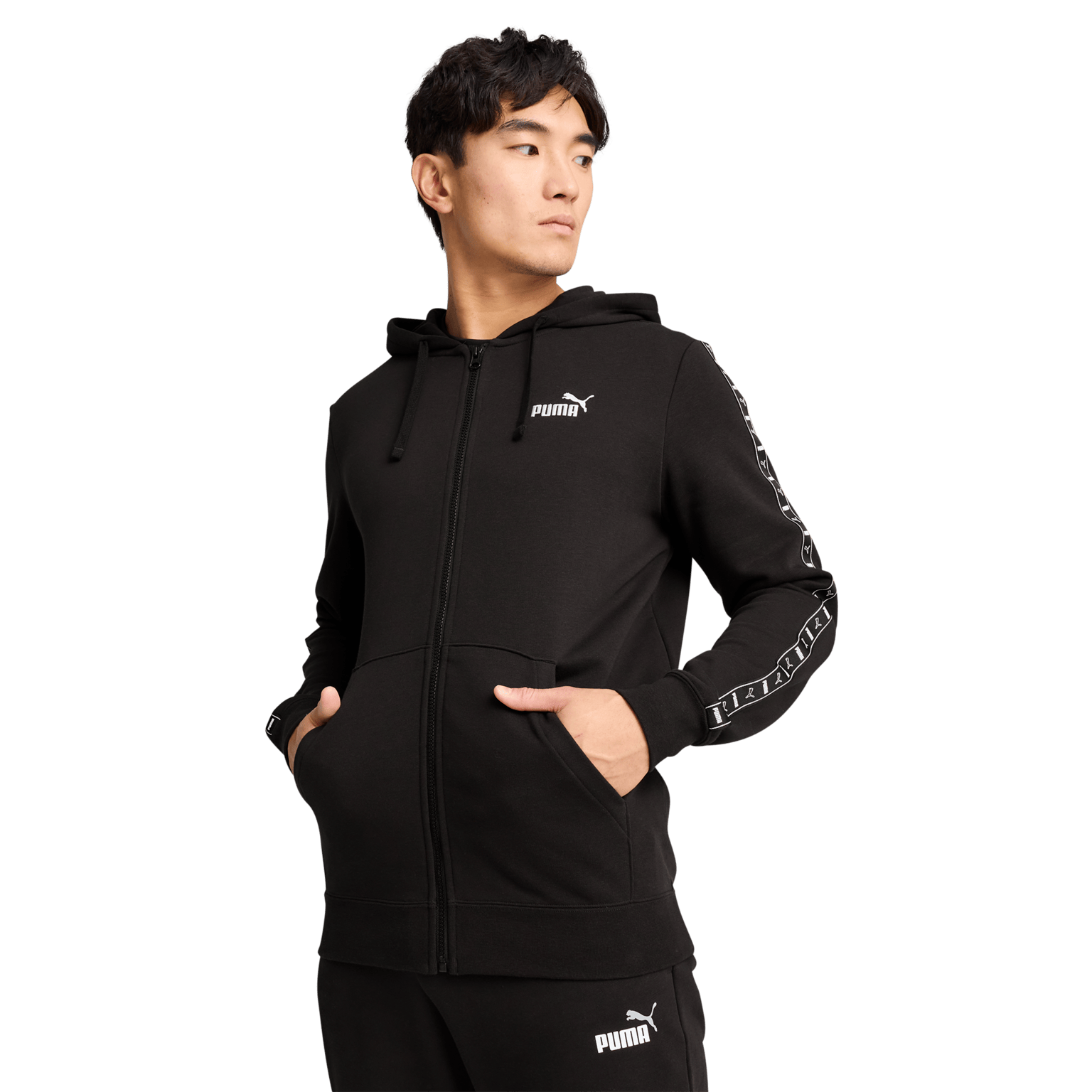 Puma ESS Tape Full-Zip Hoodie, мужская толстовка