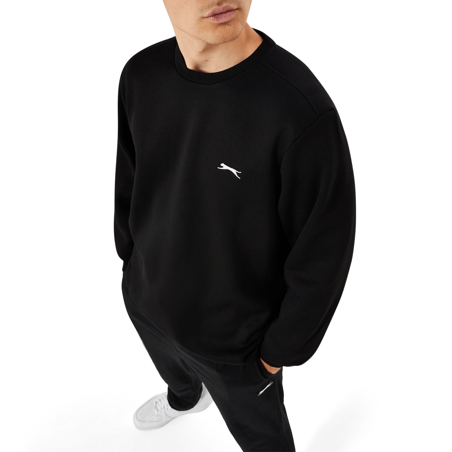 Slazenger Fleece Crew Sweater, мужской флисовый свитер