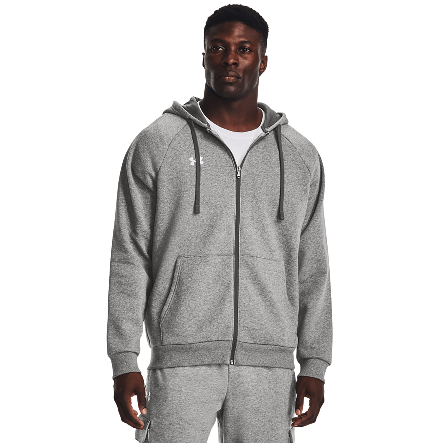 Under Armour Rival Fleece Full Zip Hoodie, мужская толстовка