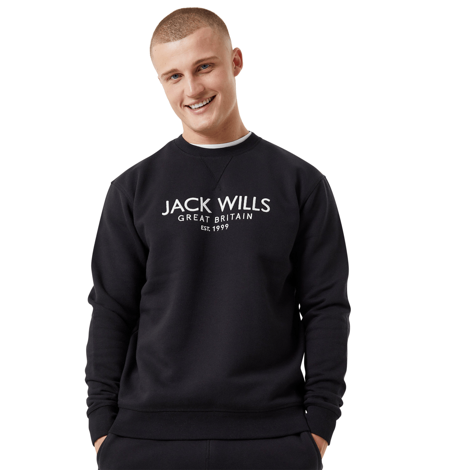 Jack Wills Belvue LL Crew, мужской свитер с круглым вырезом