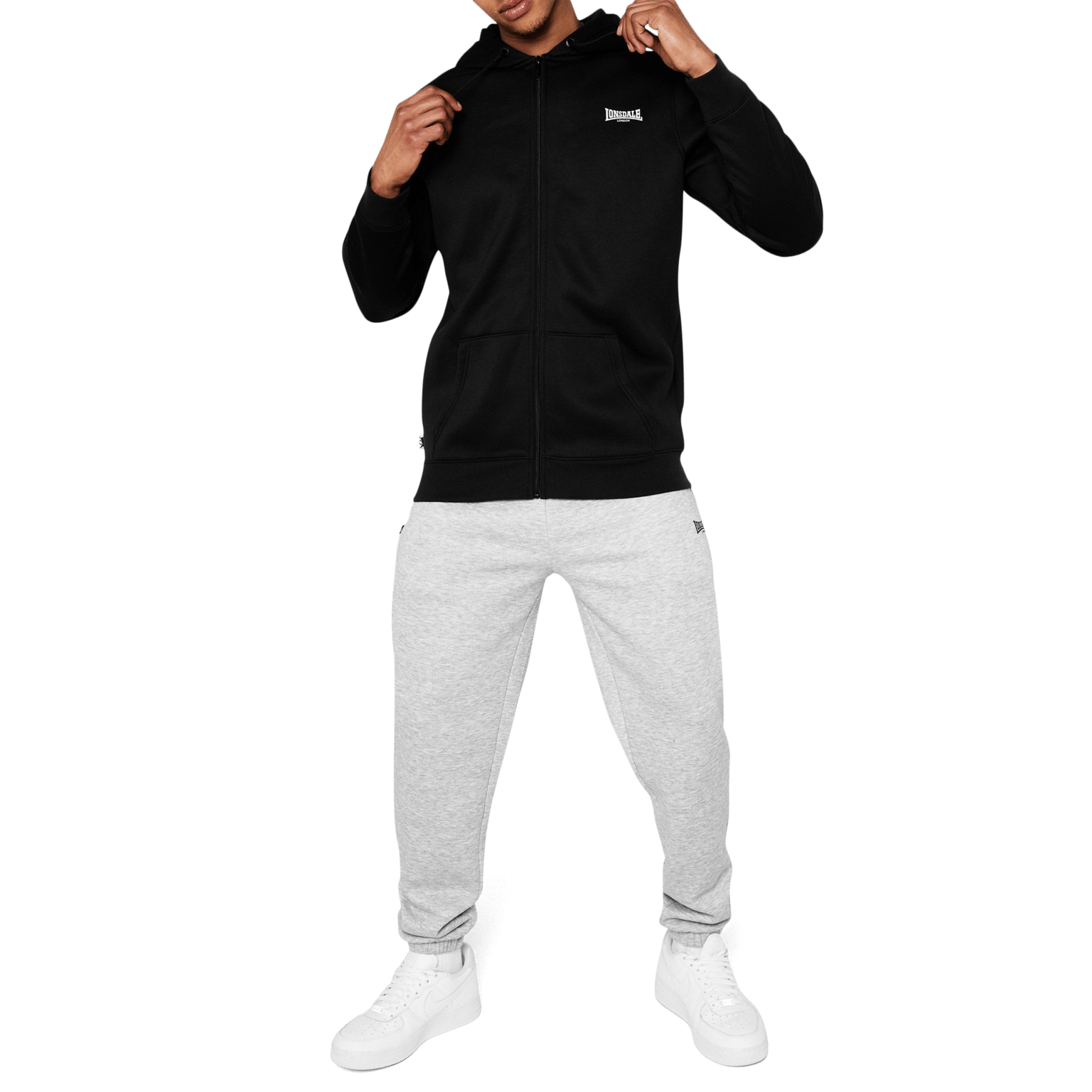 Lonsdale Ess Zip Hood, мужская толстовка с капюшоном