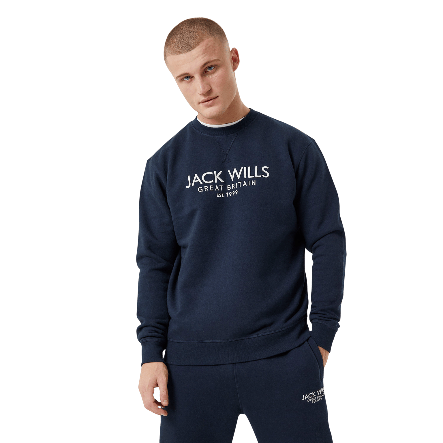 Jack Wills Belvue LL Crew, мужской свитер с круглым вырезом