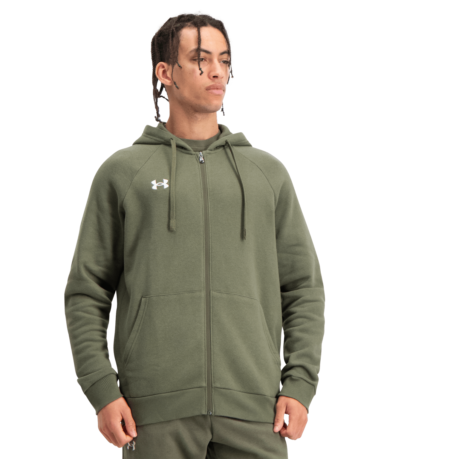 Under Armour Rival Fleece Full Zip Hoodie, мужская толстовка