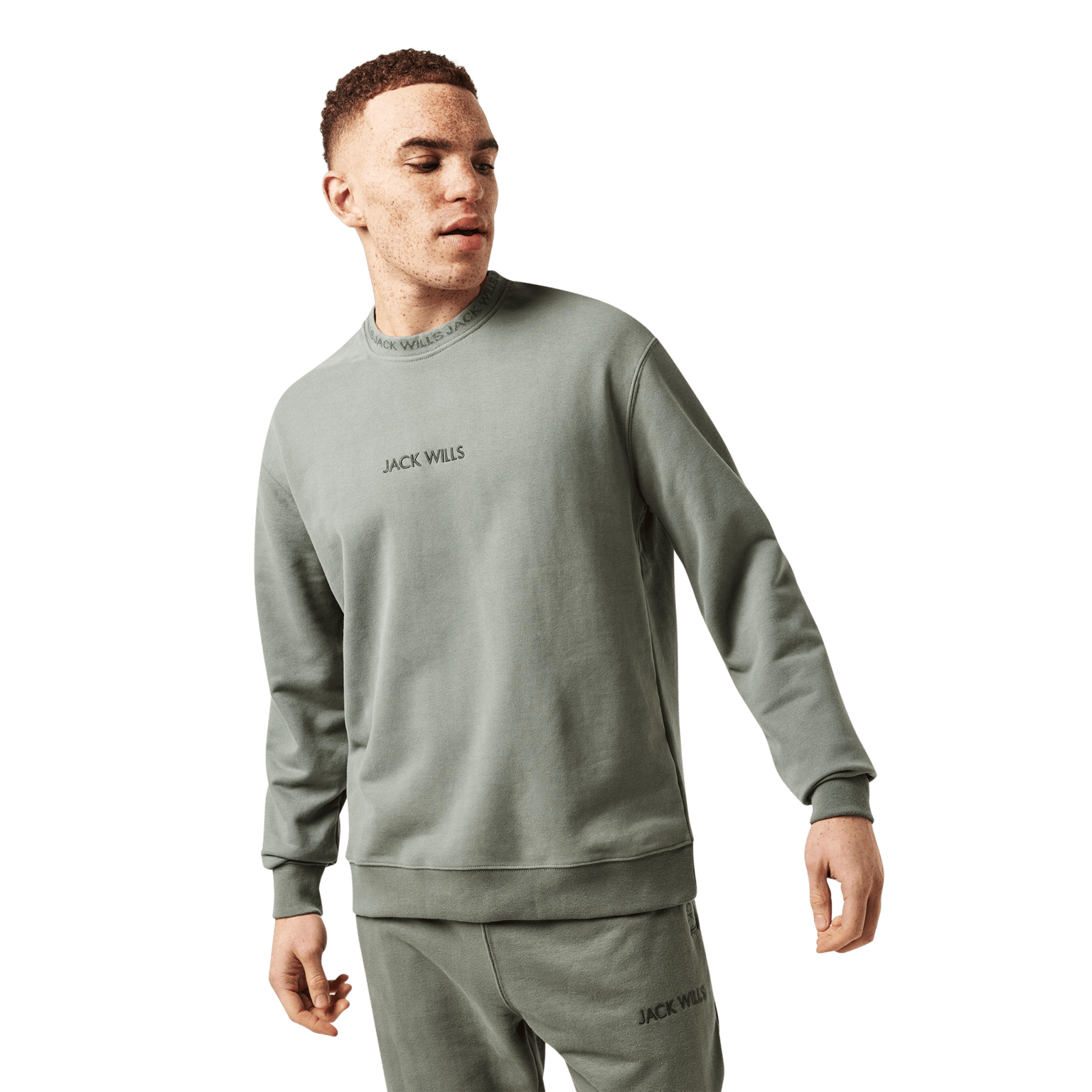 Jack Wills Jacquard Crew, мужской свитер с круглым вырезом
