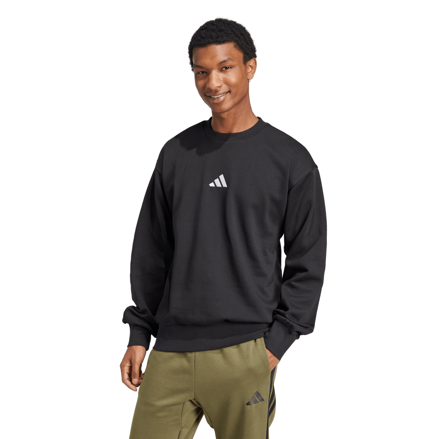 adidas Essentials Feelcozy Fleece Sweatshirt, мужская рубашка