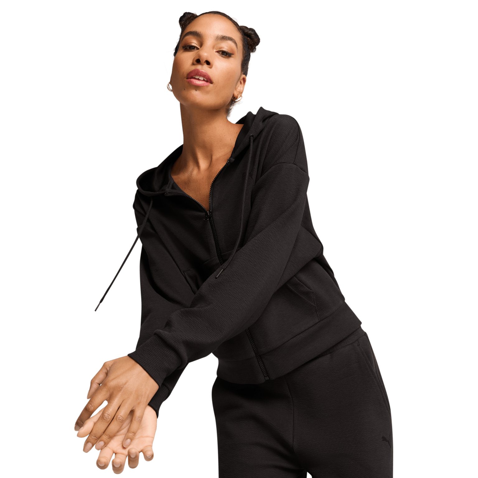Puma HER Comfort Crop Full-Zip Hoodie, женская толстовка