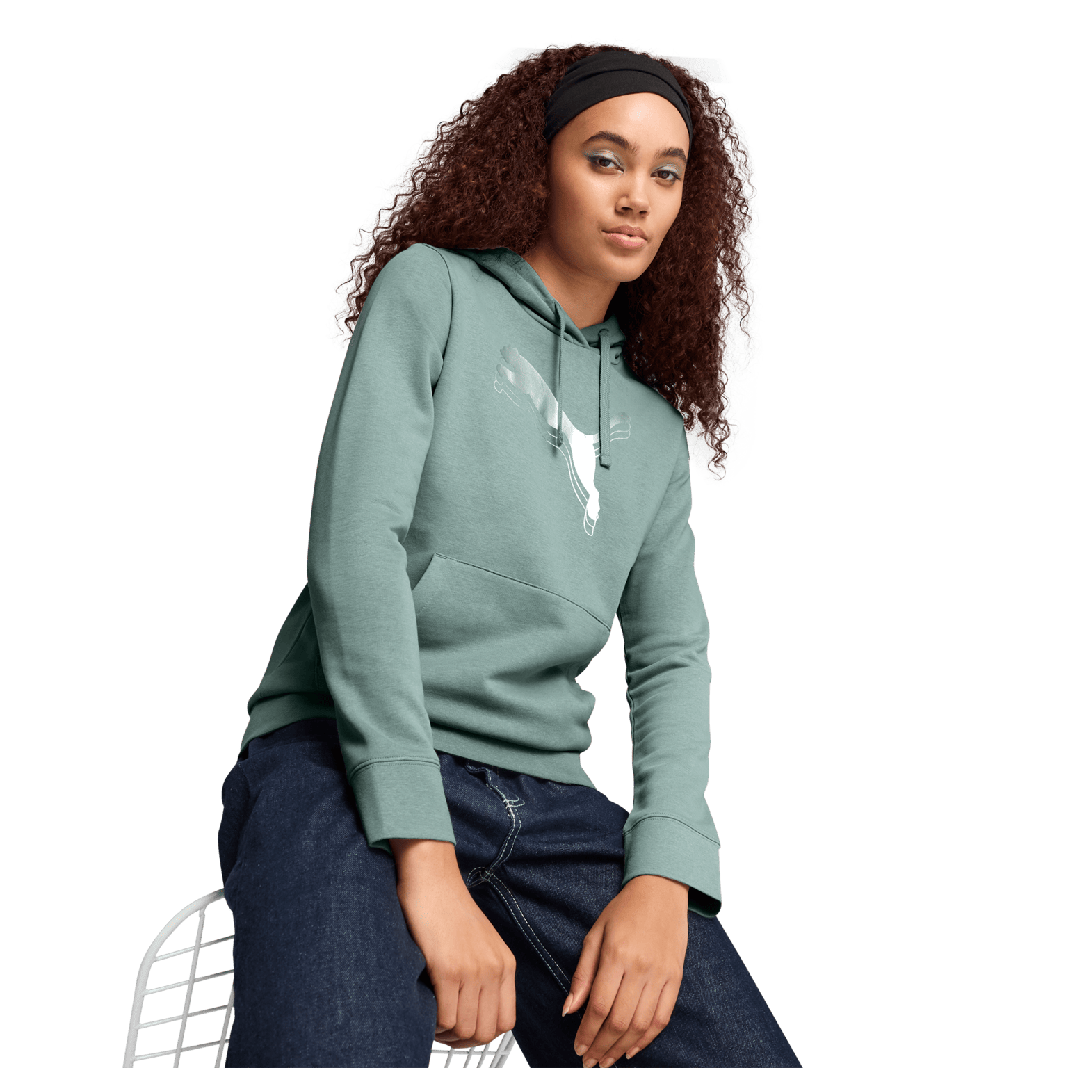 Puma ESS Metallic Hoodie, женская толстовка