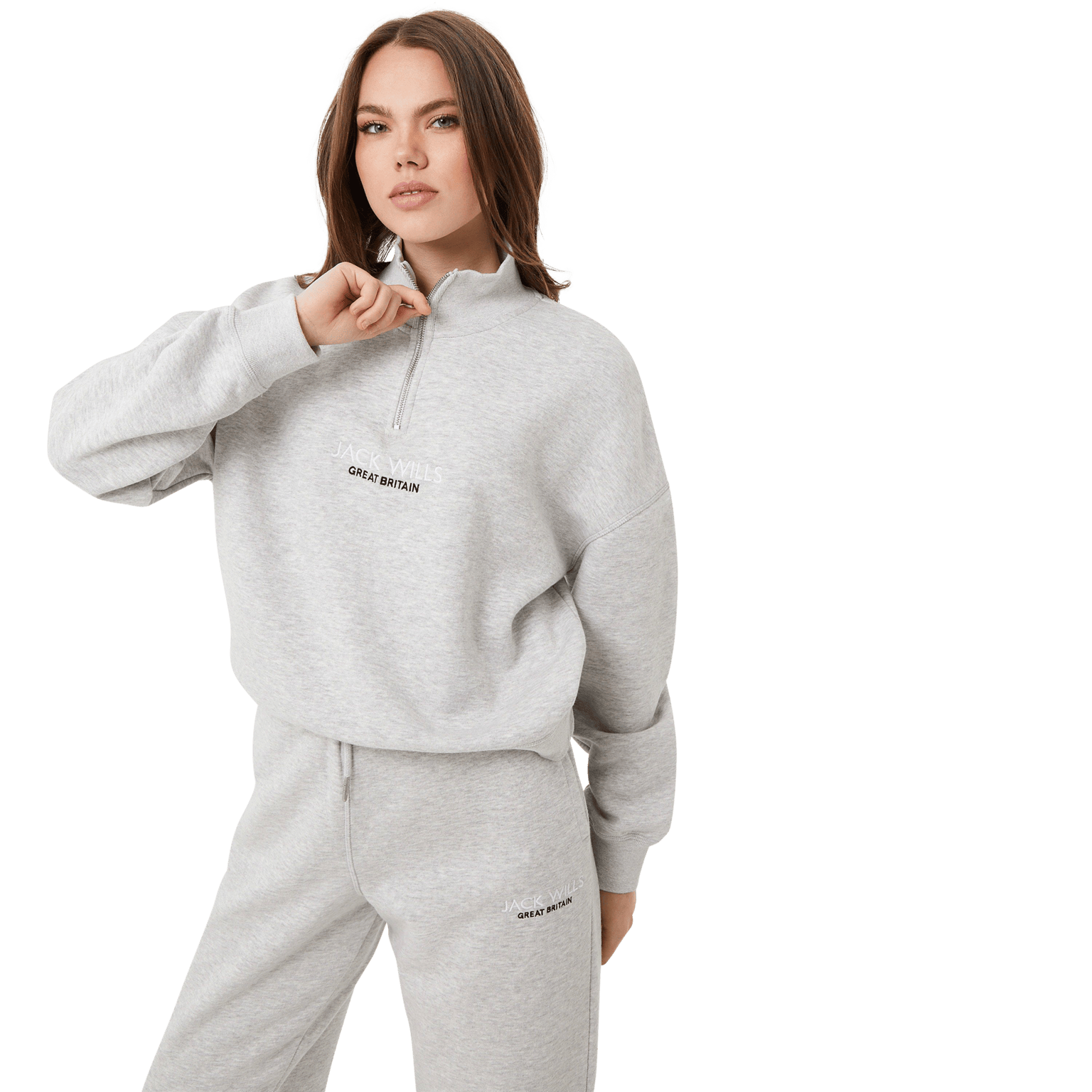 Jack Wills Honeylane Sweatshirt, женский свитер на молнии