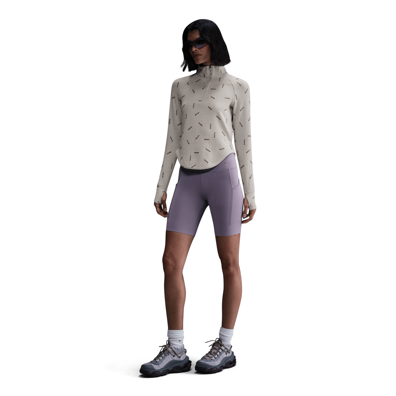 Женские топы с логотипом Nike Nsw Cllctn Hz Ls