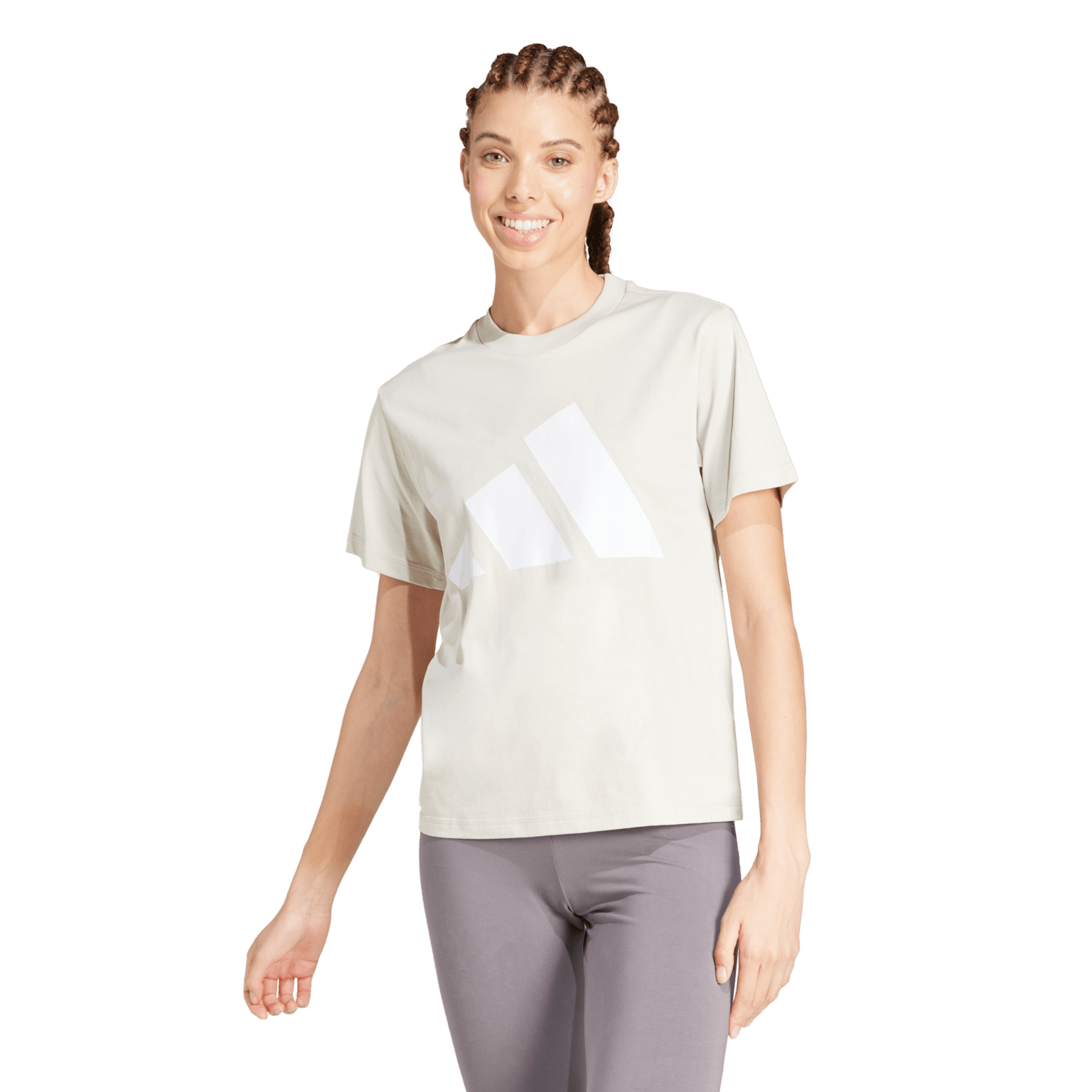 Хлопковая футболка adidas Essentials Big Logo, женская футболка