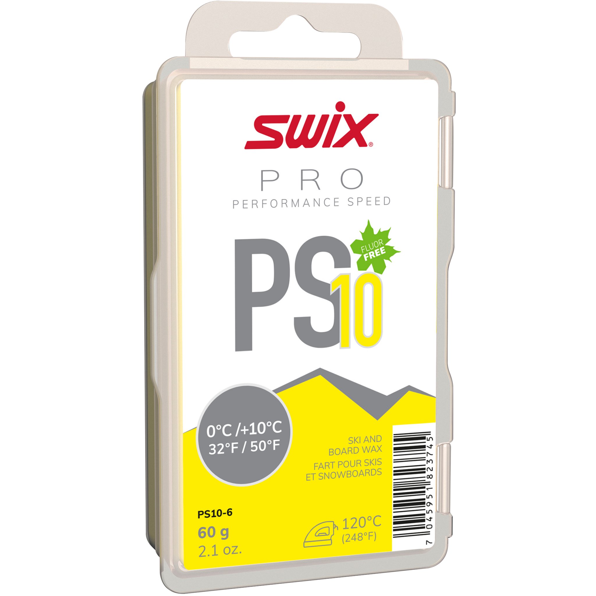 Swix Glider PS10 Желтый, 0°C/+10°C, 60г 24/25, 0°C/+10°C, 60г 25/26, крем для скольжения