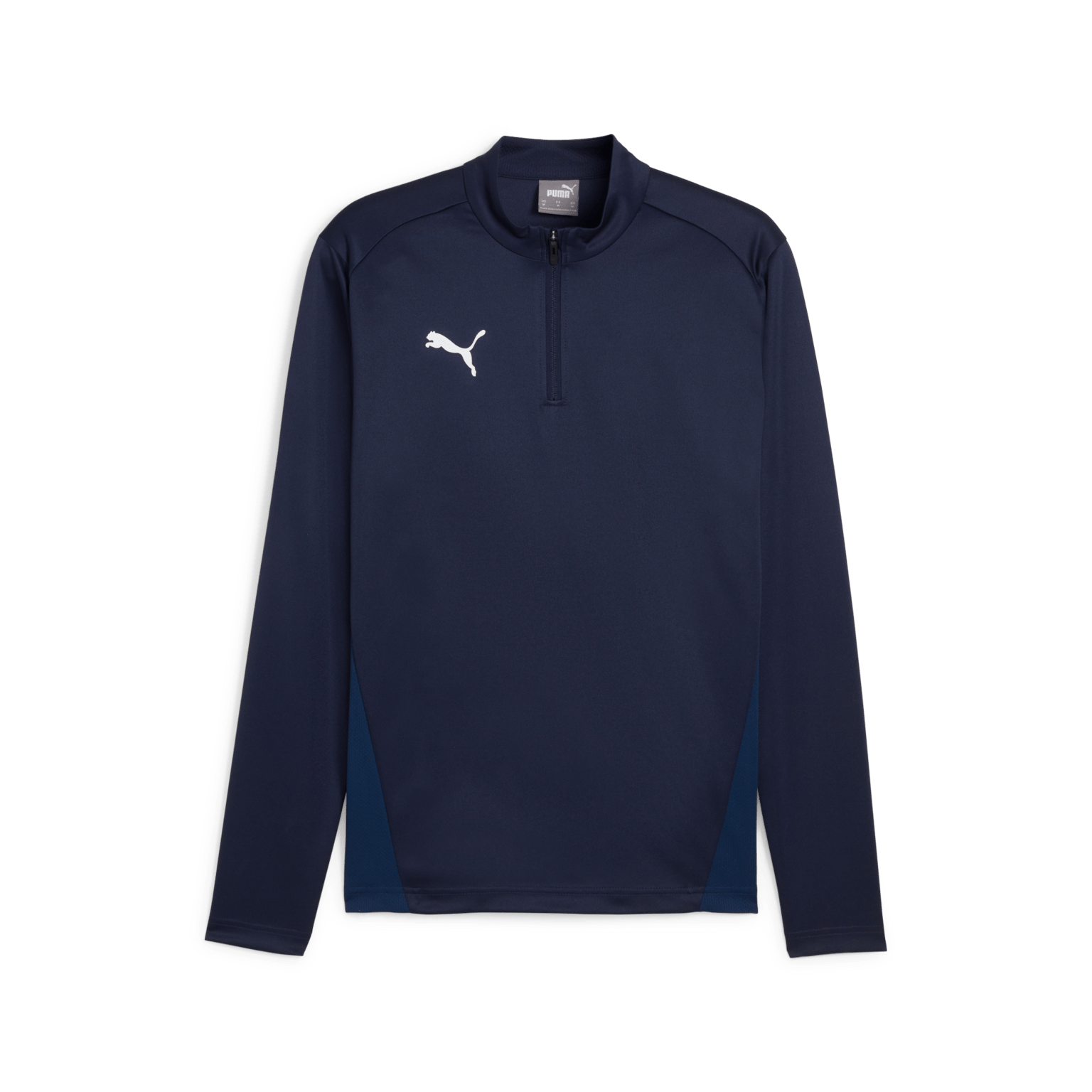 Мужская тренировочная футболка Puma teamGOAL Training на молнии 1/4
