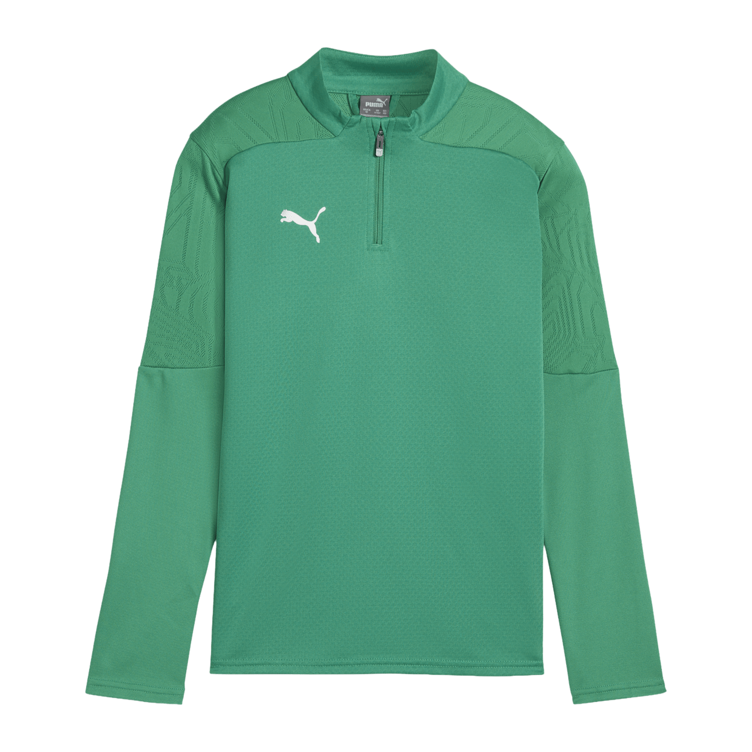 Футболка Puma teamFINAL Training на молнии 1/4, молодежная тренировочная футболка