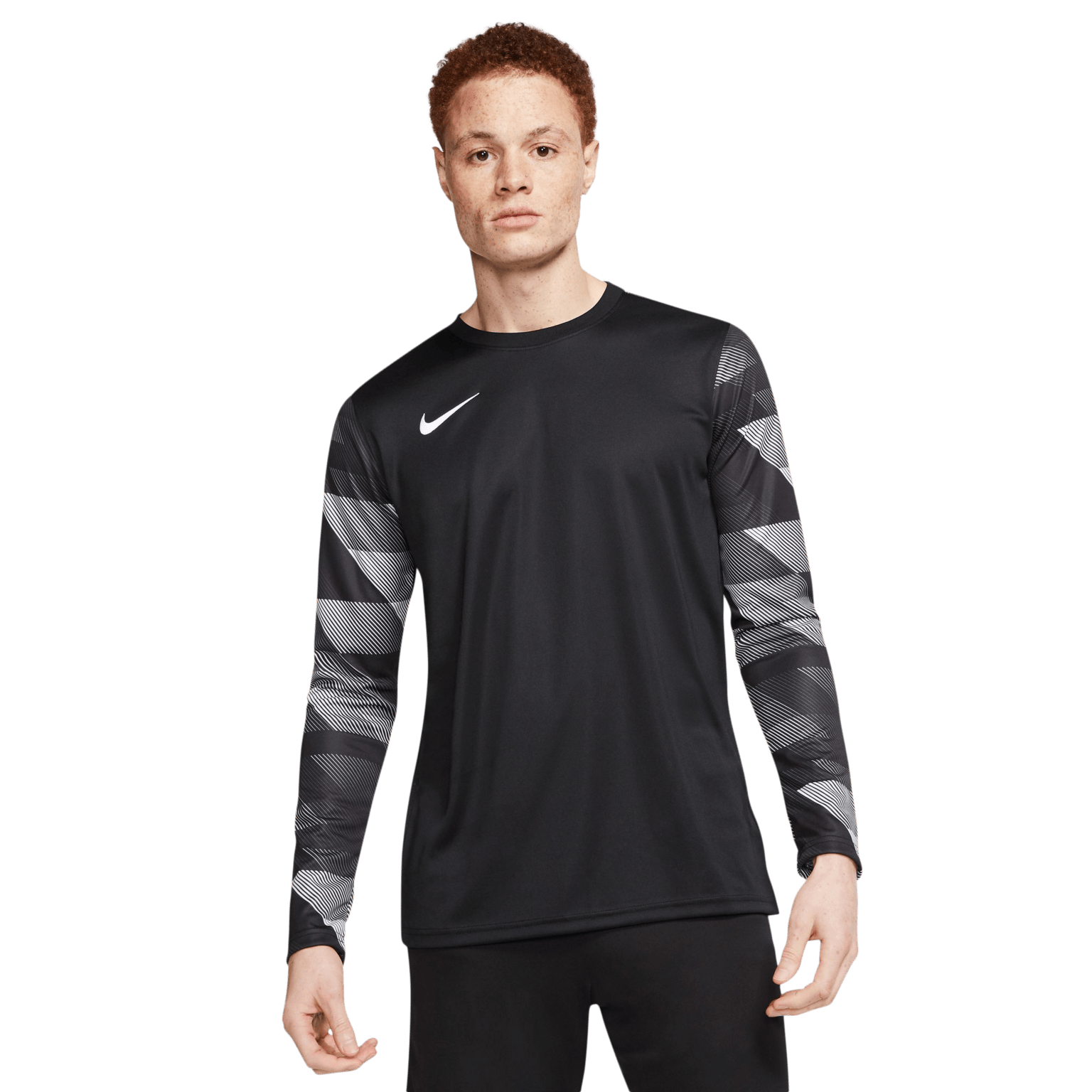 Джерси Nike Dri-FIT Park IV с длинным рукавом для вратаря, рубашка вратаря для взрослых