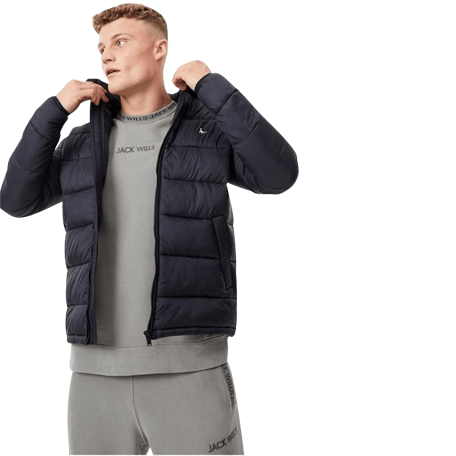 Jack Wills Kershaw Hooded Puffer, мужская куртка