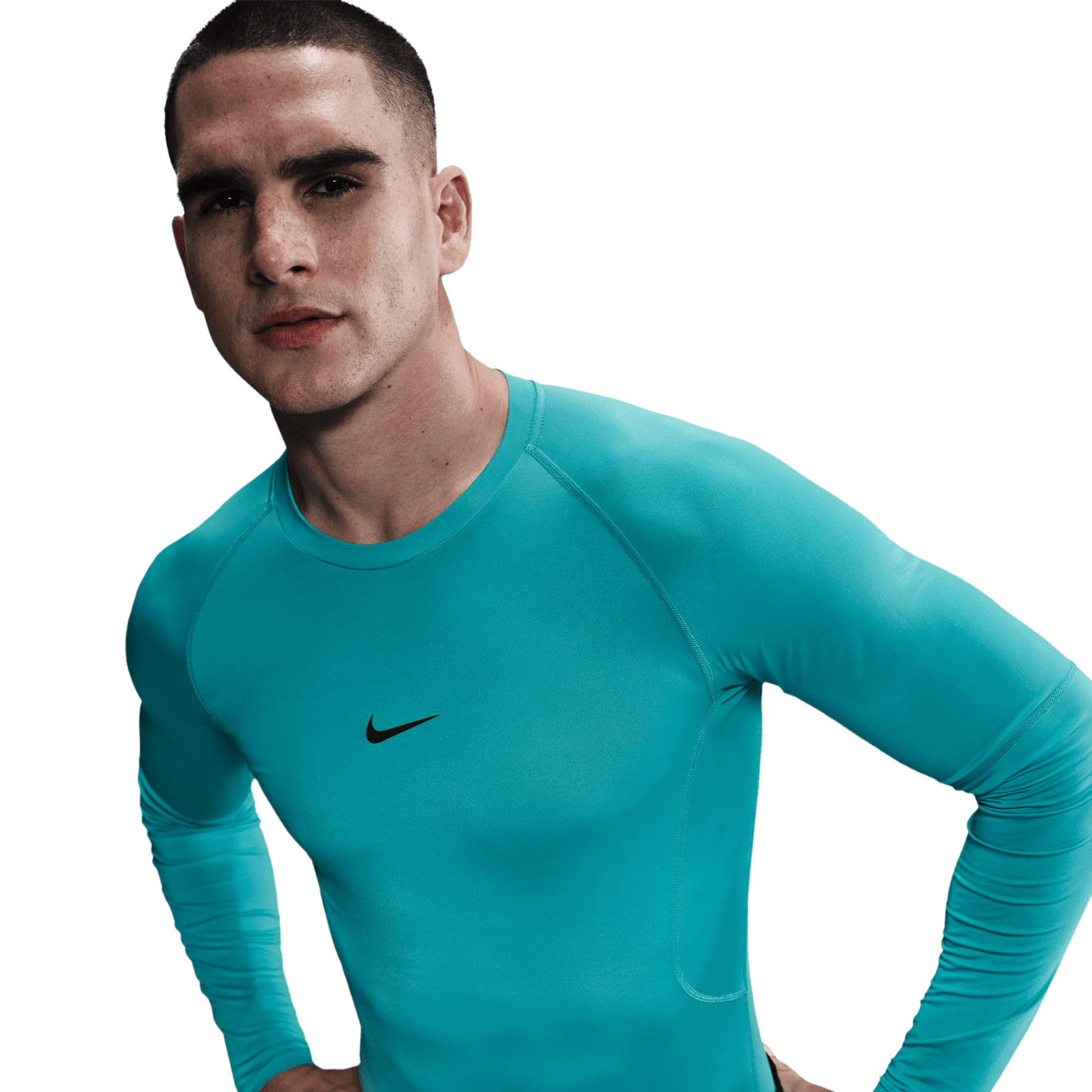 Мужская тренировочная рубашка Nike Pro Dri-FIT Tight Top с длинным рукавом