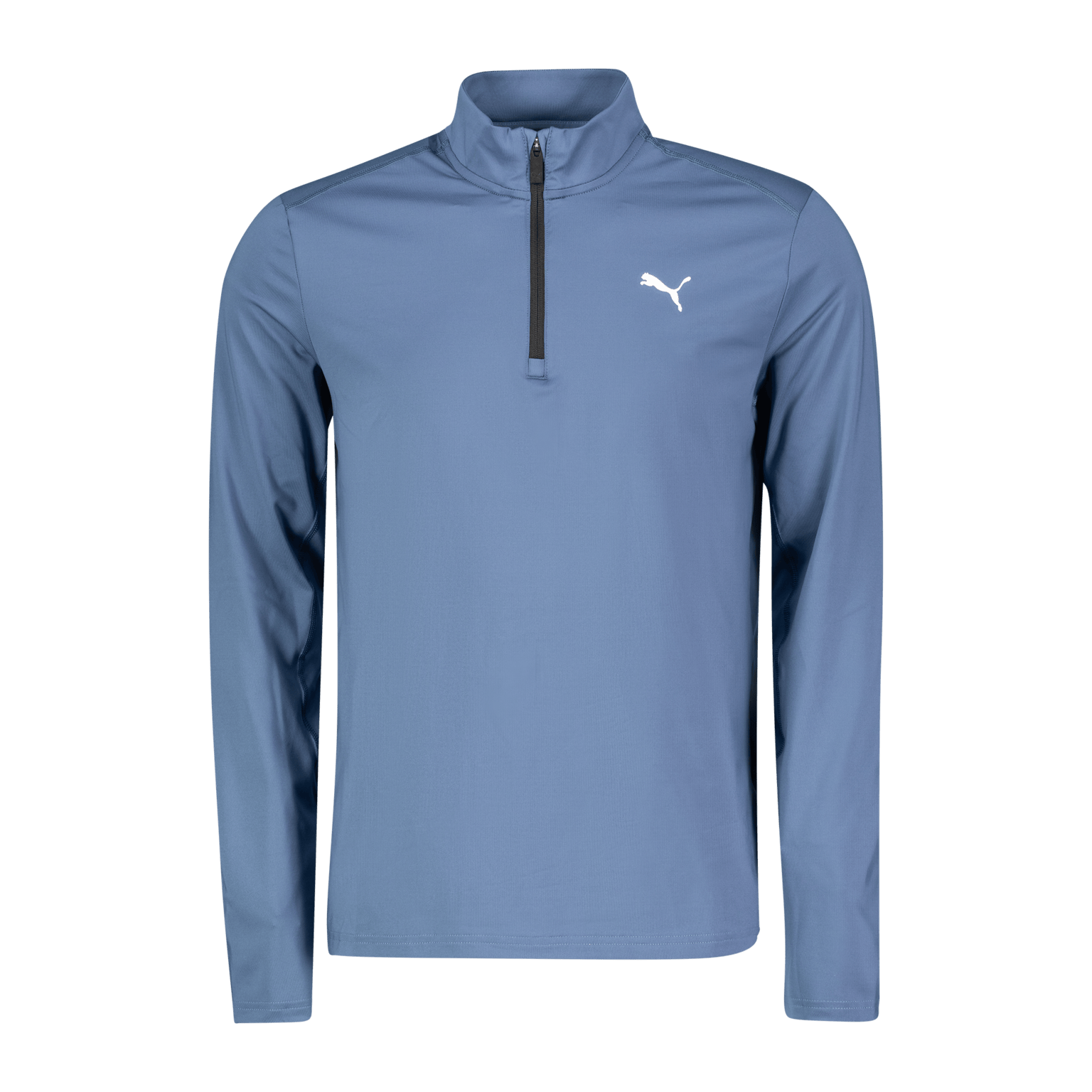 Футболка Puma Running с длинным рукавом на молнии на молнии, мужская тренировочная рубашка