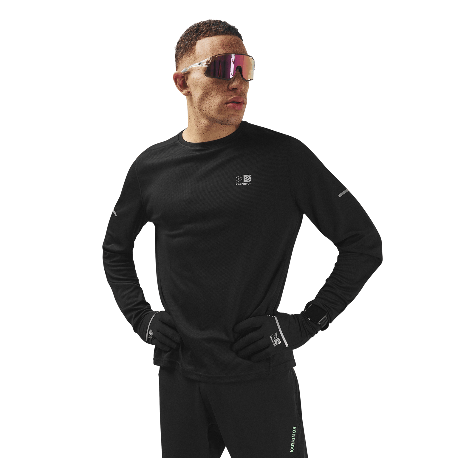Karrimor Run Long Sleeve Top, мужская тренировочная рубашка