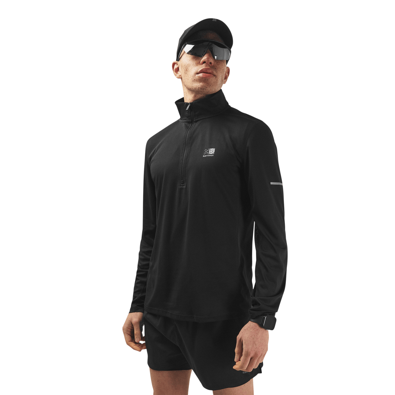 Karrimor Run, молния 1/4, Мужская тренировочная рубашка